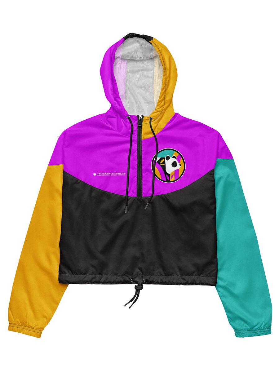 Retro Pandas Cropped Windbreaker (Women’s) Image 1