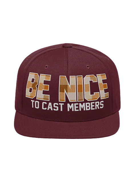 Be Nice to Cast Members Fall Plaid Snapback