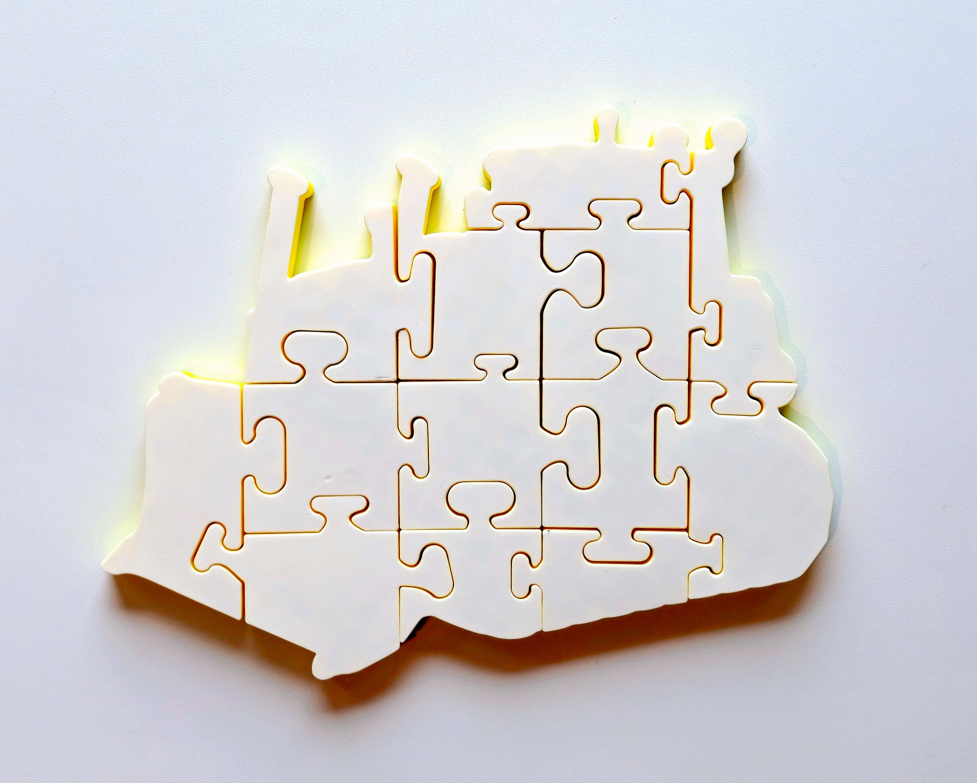 Bulldozer Jigsaw Puzzle, 3D-Printed Chunky Construction Toy for Toddlers, Montessori Play, Gift for Kids product image (4)