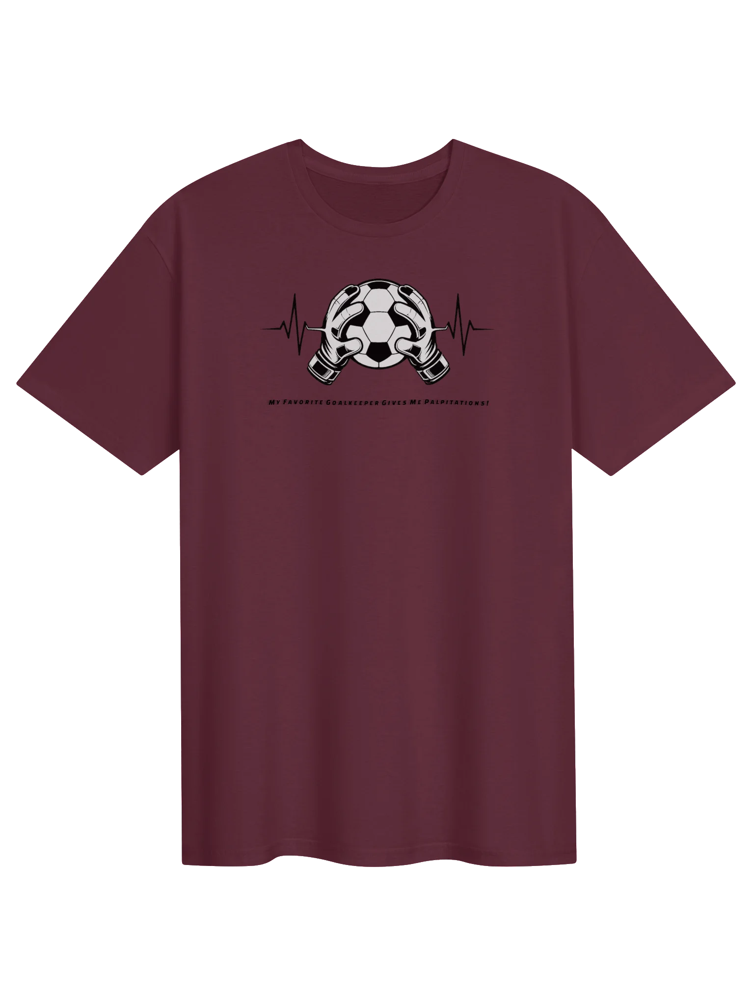 Goalkeeper Heartbeat Palpitations Soccer Tee product image (1)