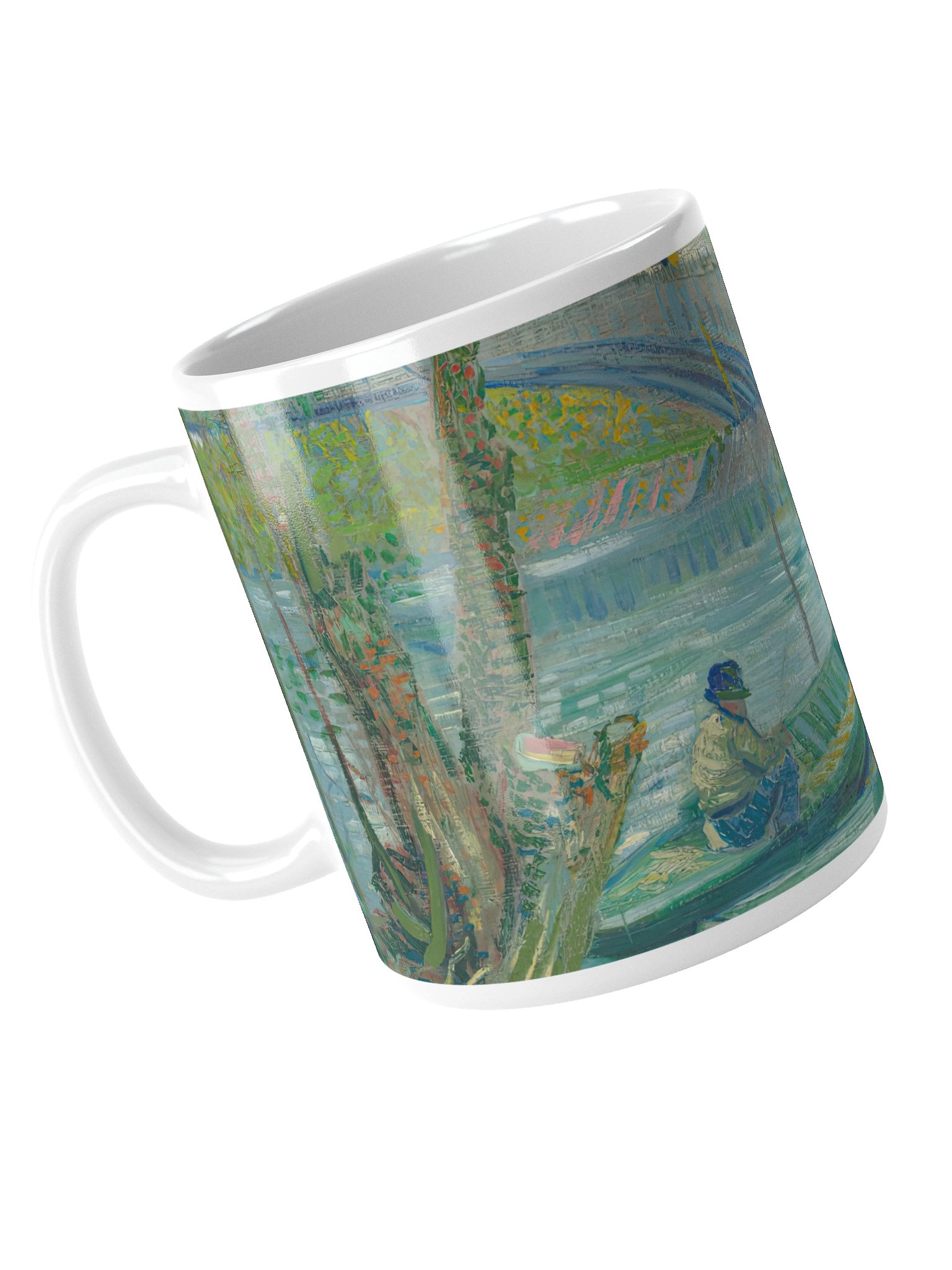 Fishing in Spring, the Pont de Clichy (Asnières) Mug product image (5)