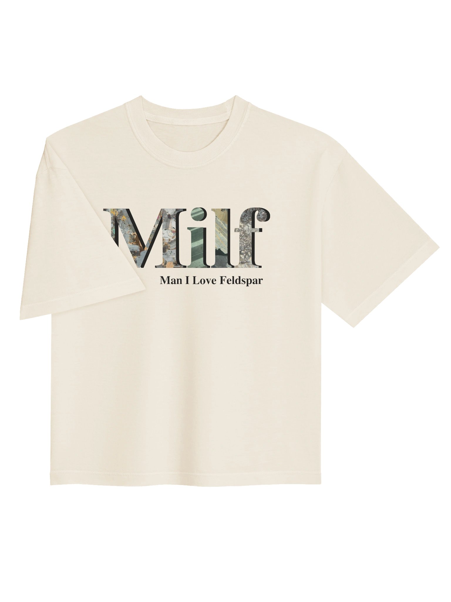MILF text only white boxy tee product image (3)