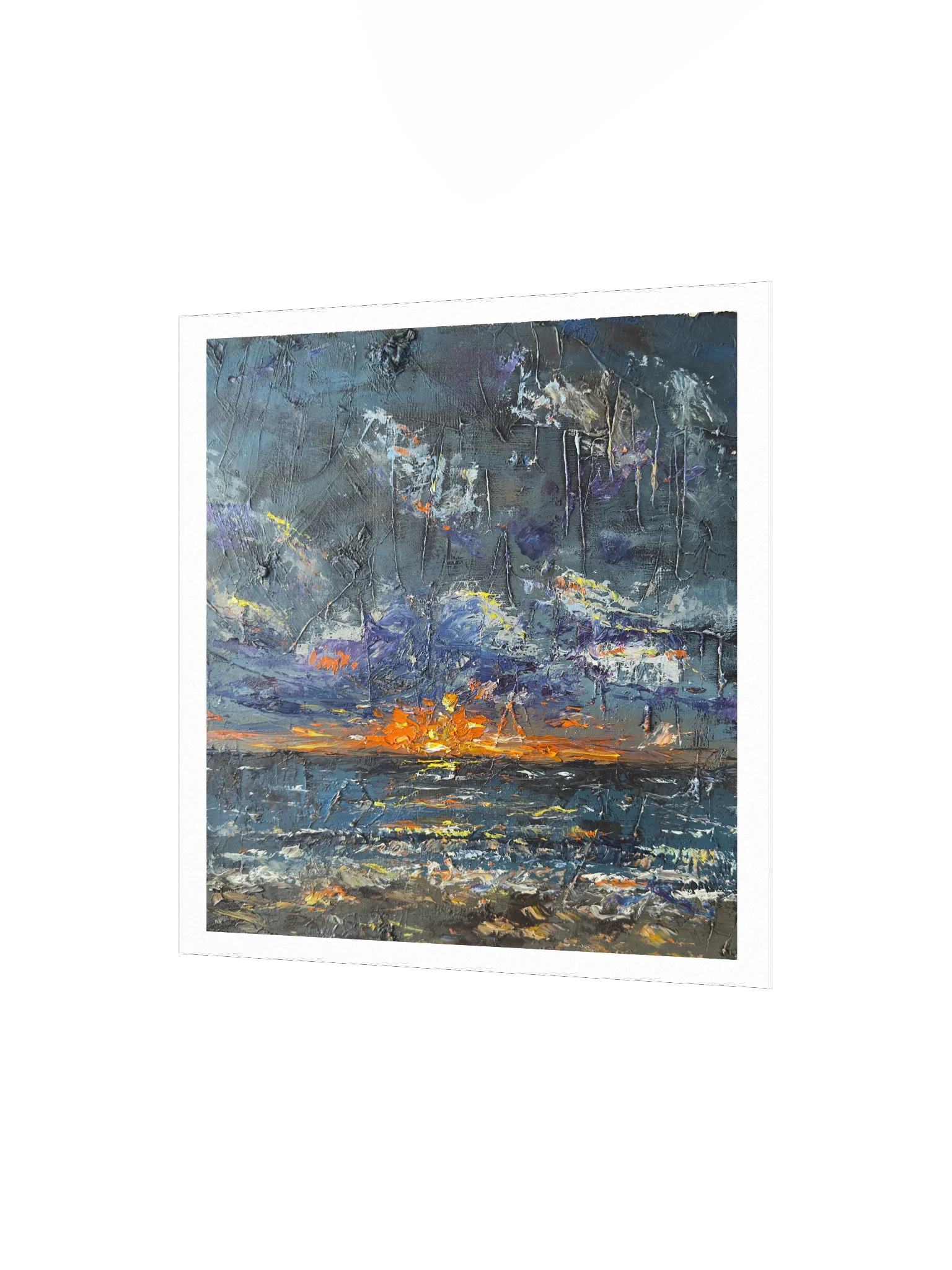 Stormy Sunrise Over a Beach in Puerto Morelos Print product image (2)