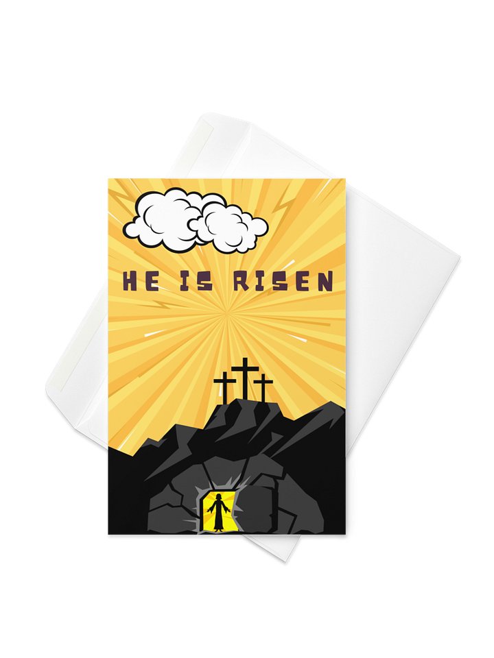He Is Risen Retro Comic Greeting Card product image (2)