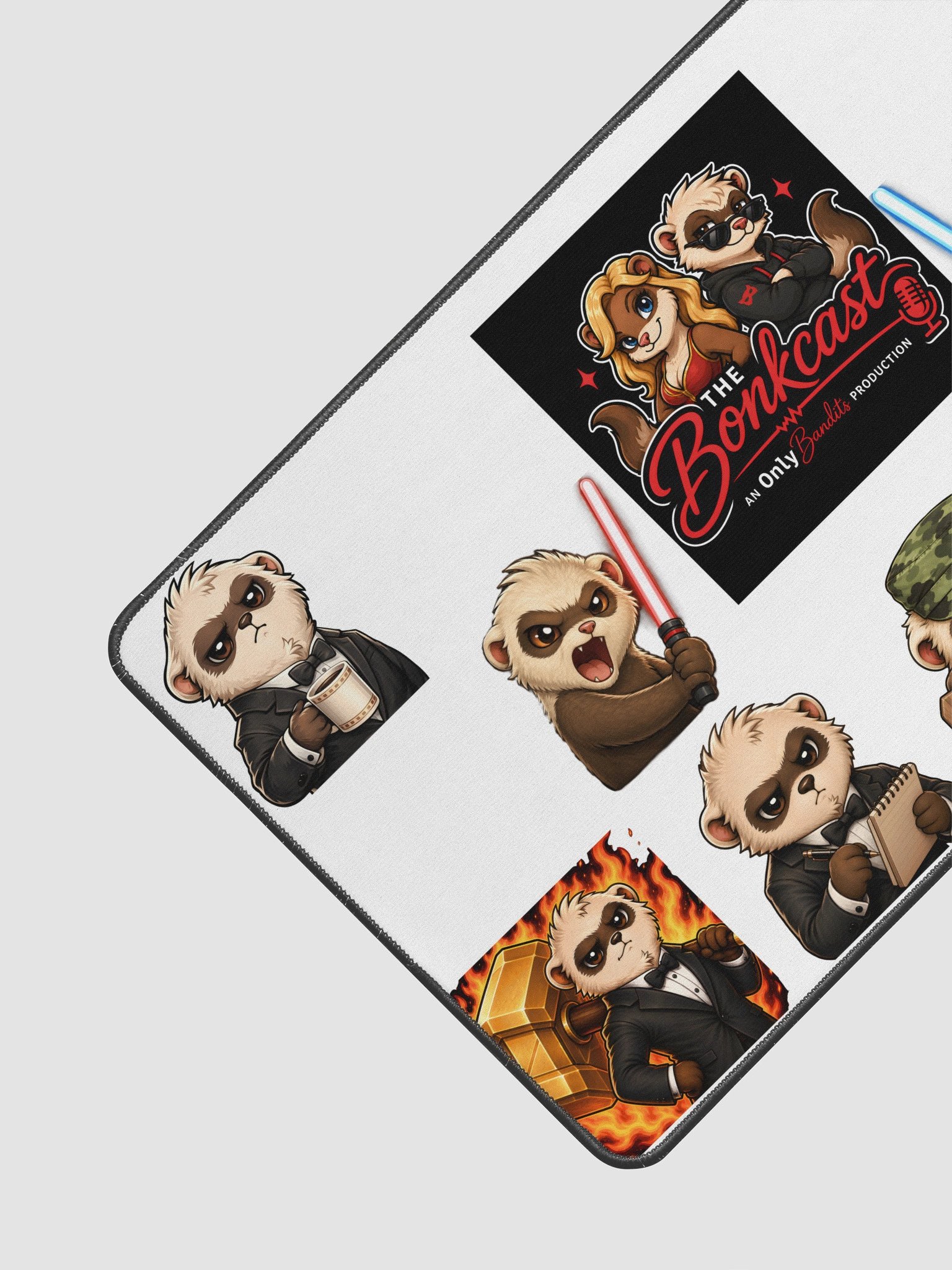 The Bandit Files | Chaos Collection Desk Mat (12" × 12") product image (3)