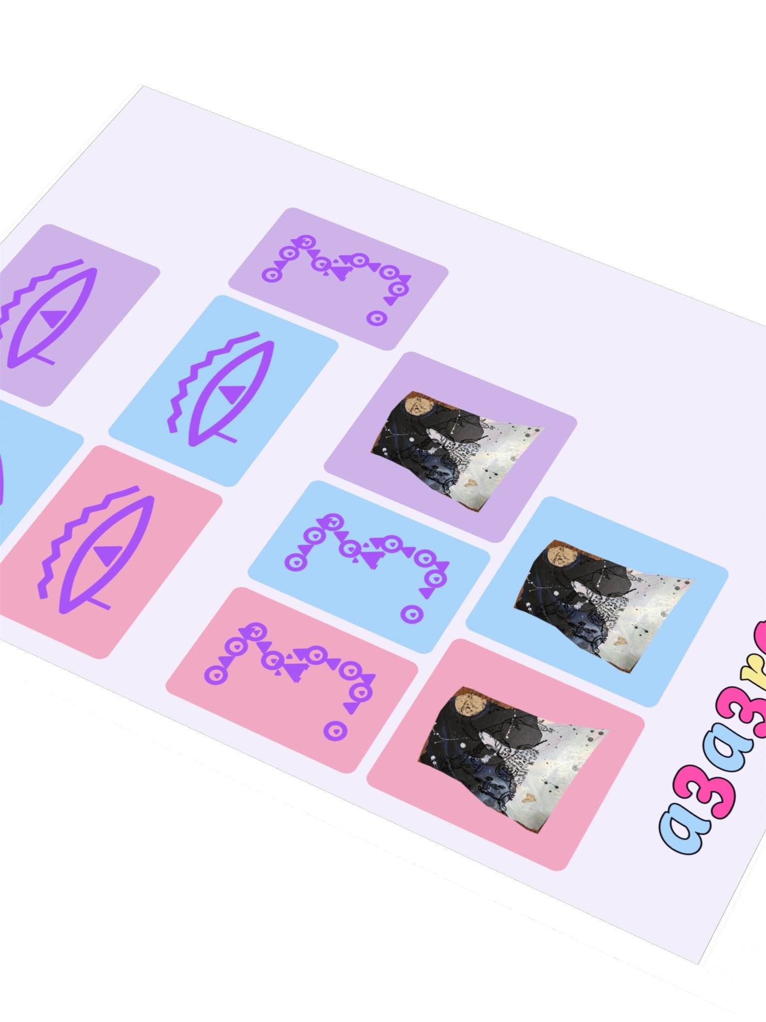 Mega Sticker Pack Vol 1 — Glyphs & Marks · Block Sheet 3 product image (2)
