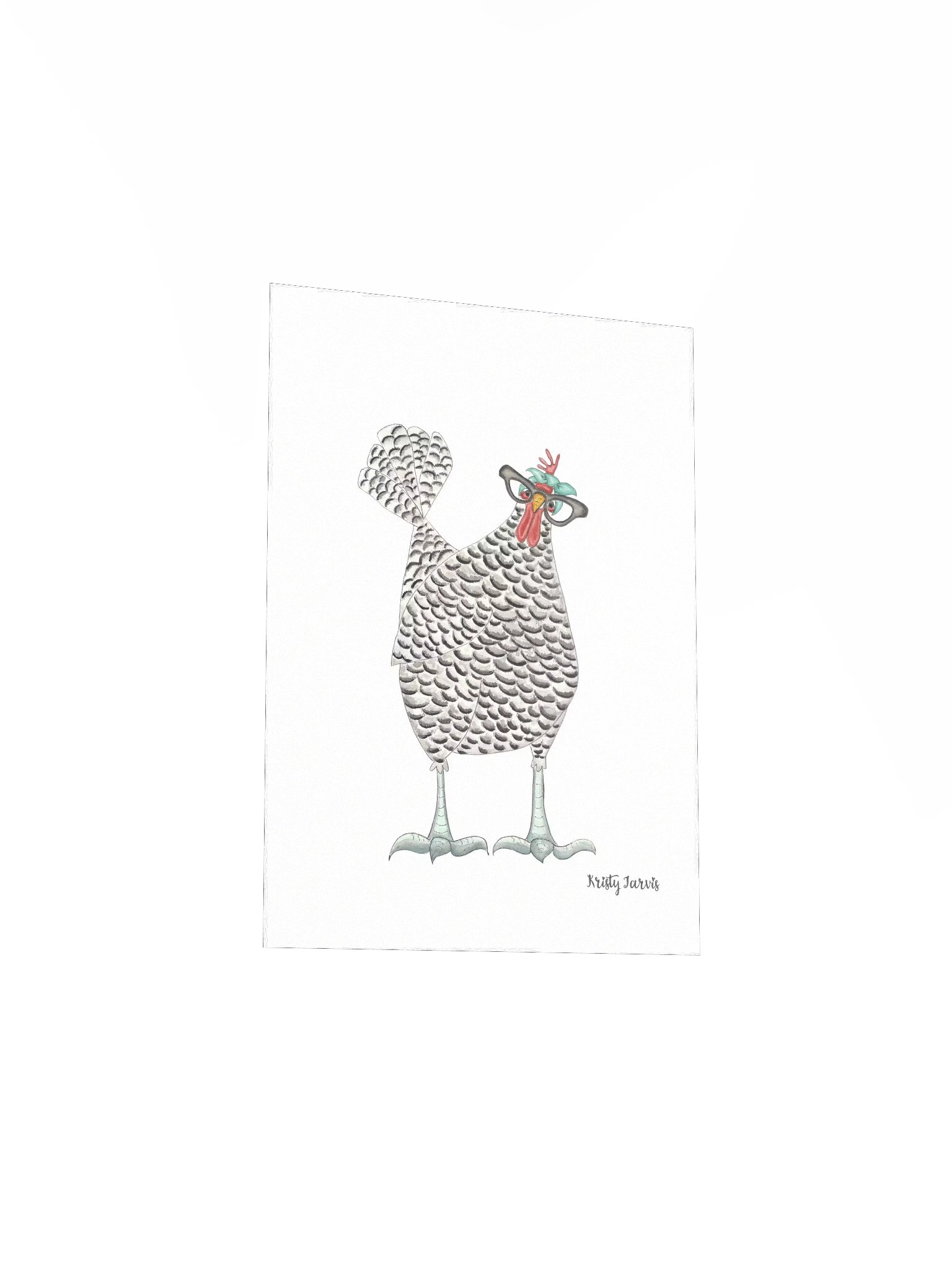 Watercolor Chicken Print product image (4)