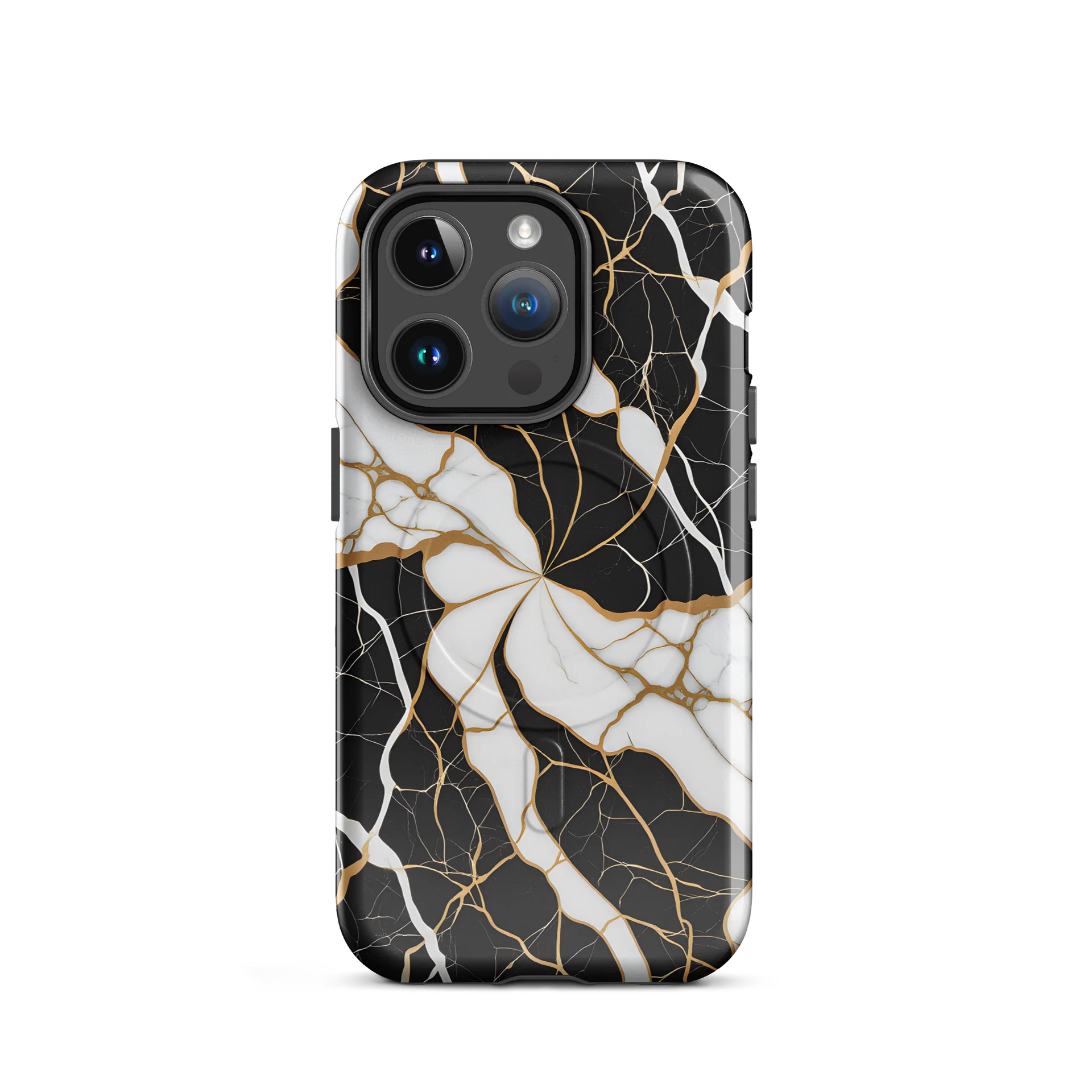 Black, White & Gold Vein MagSafe Tough Case product image (19)