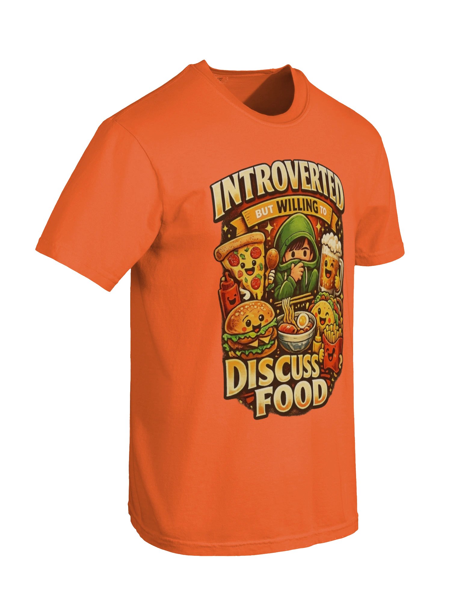 Introverted but Willing to Discuss Food Funny T-Shirt product image (76)