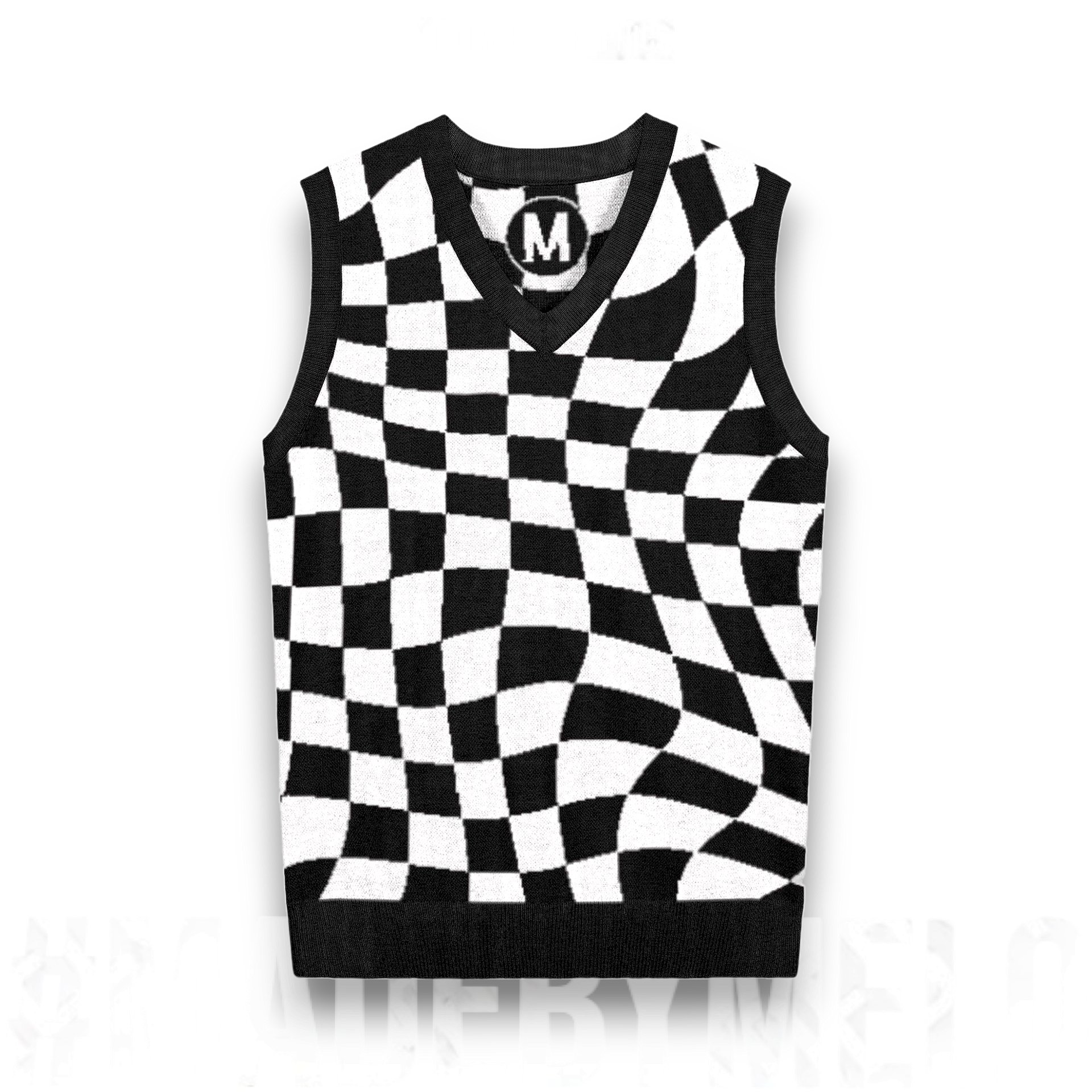 Warped & Checked Out - Knit Sweater Vest | #MadeByMELO product image (1)
