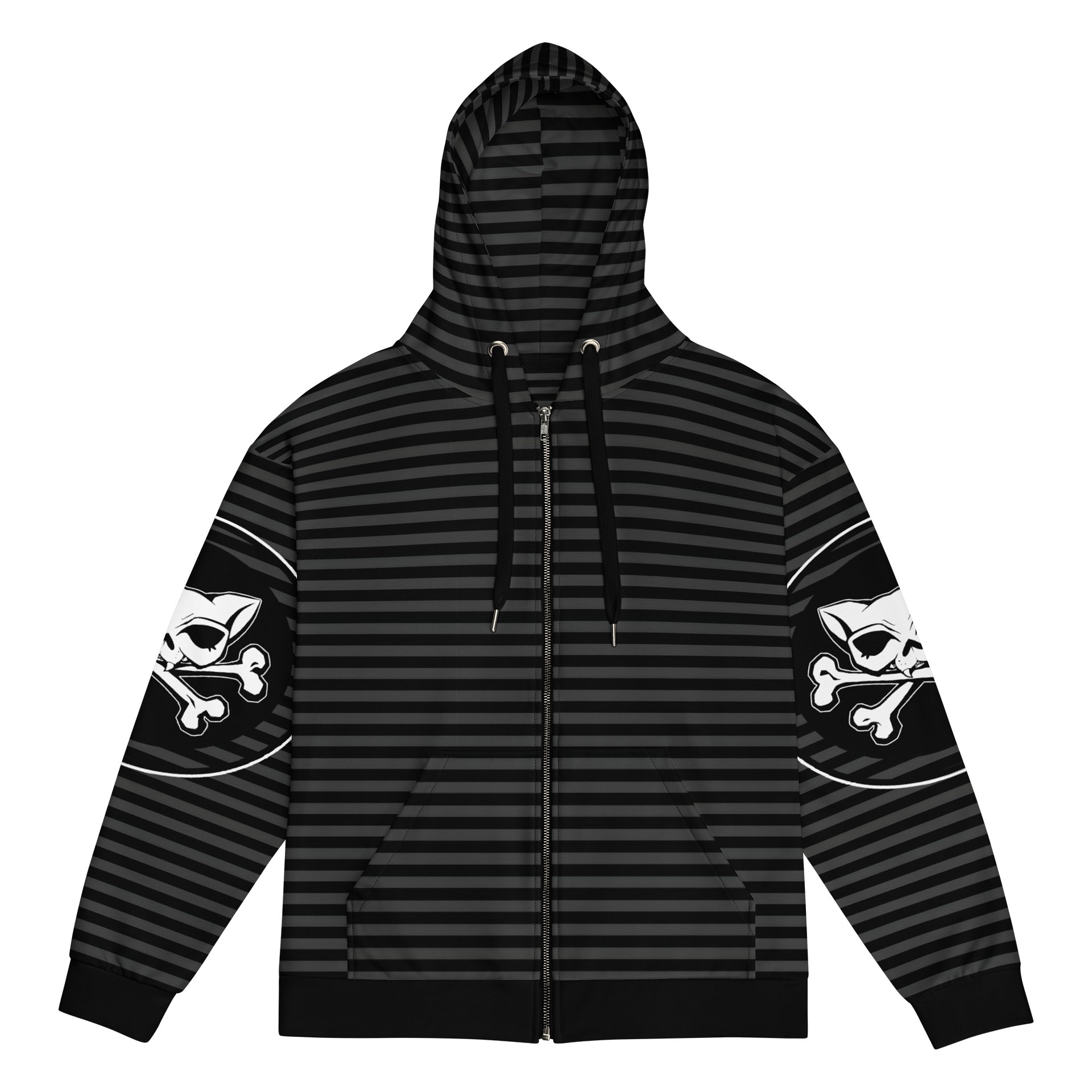 Blaque Kat Skull Remix Stripped Hoodie product image (1)