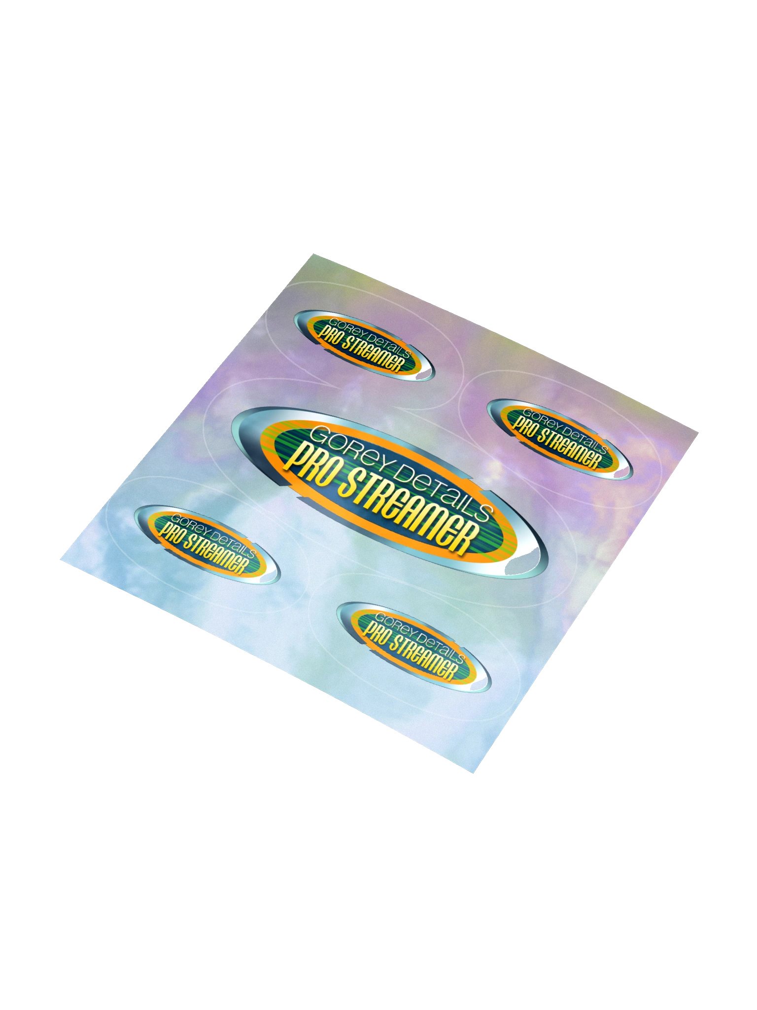 Dude, you're muted - Kiss-Cut Holographic Sticker Sheet product image (7)