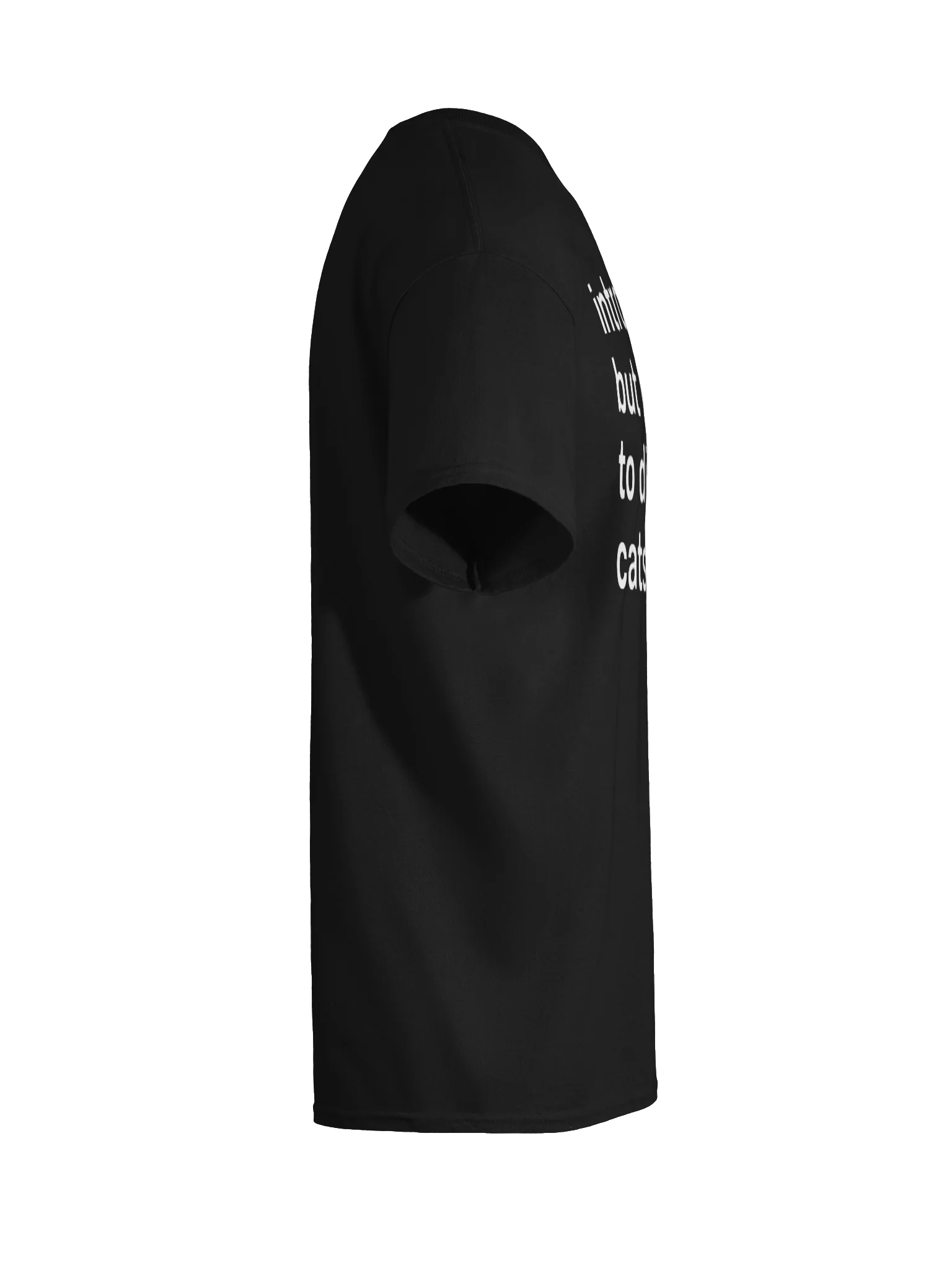 introverted but willing to discuss cats. Unisex Shirt product image (105)