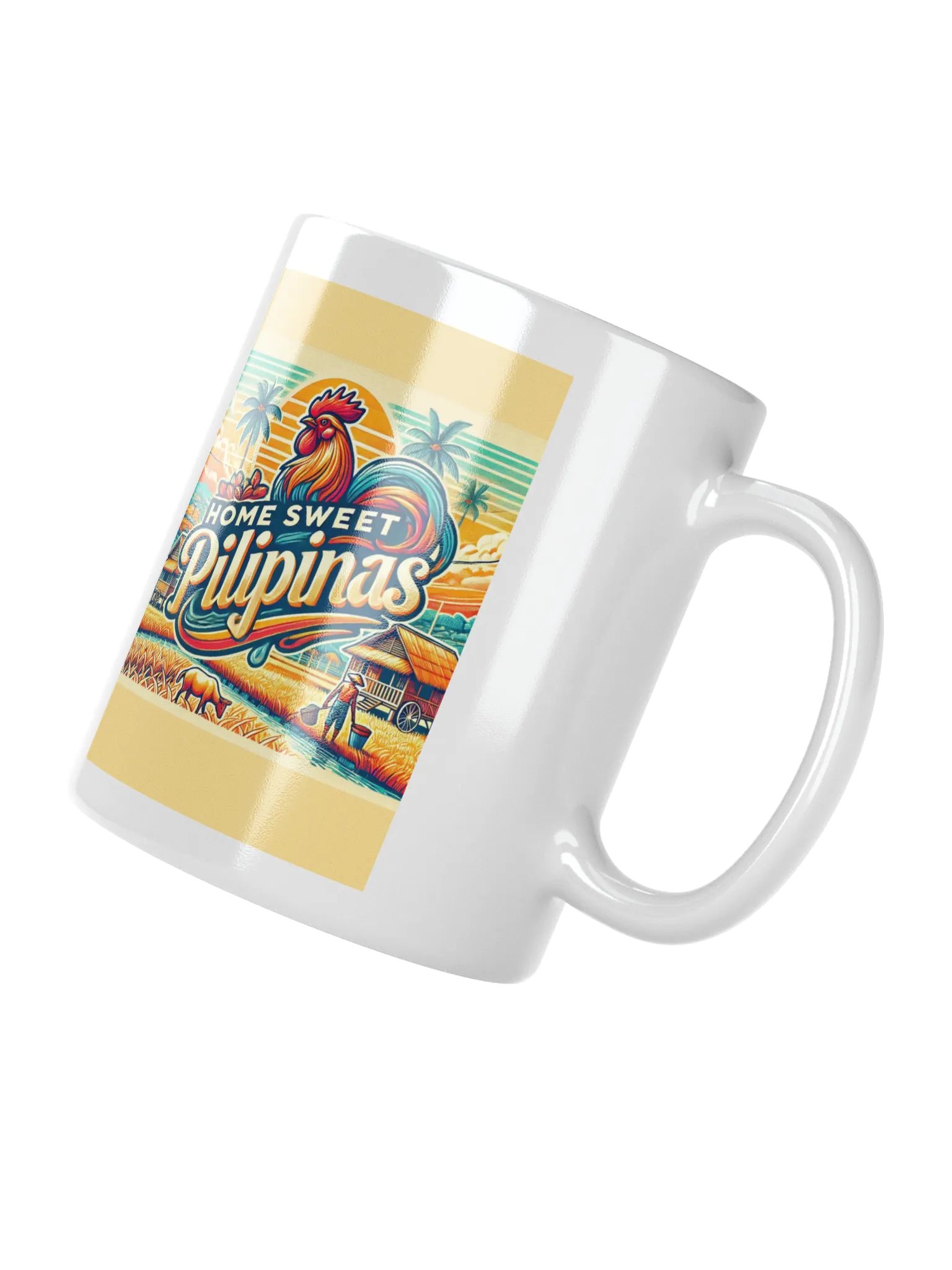Home Sweet Pilipinas - Rooster White Glossy Mug product image (5)
