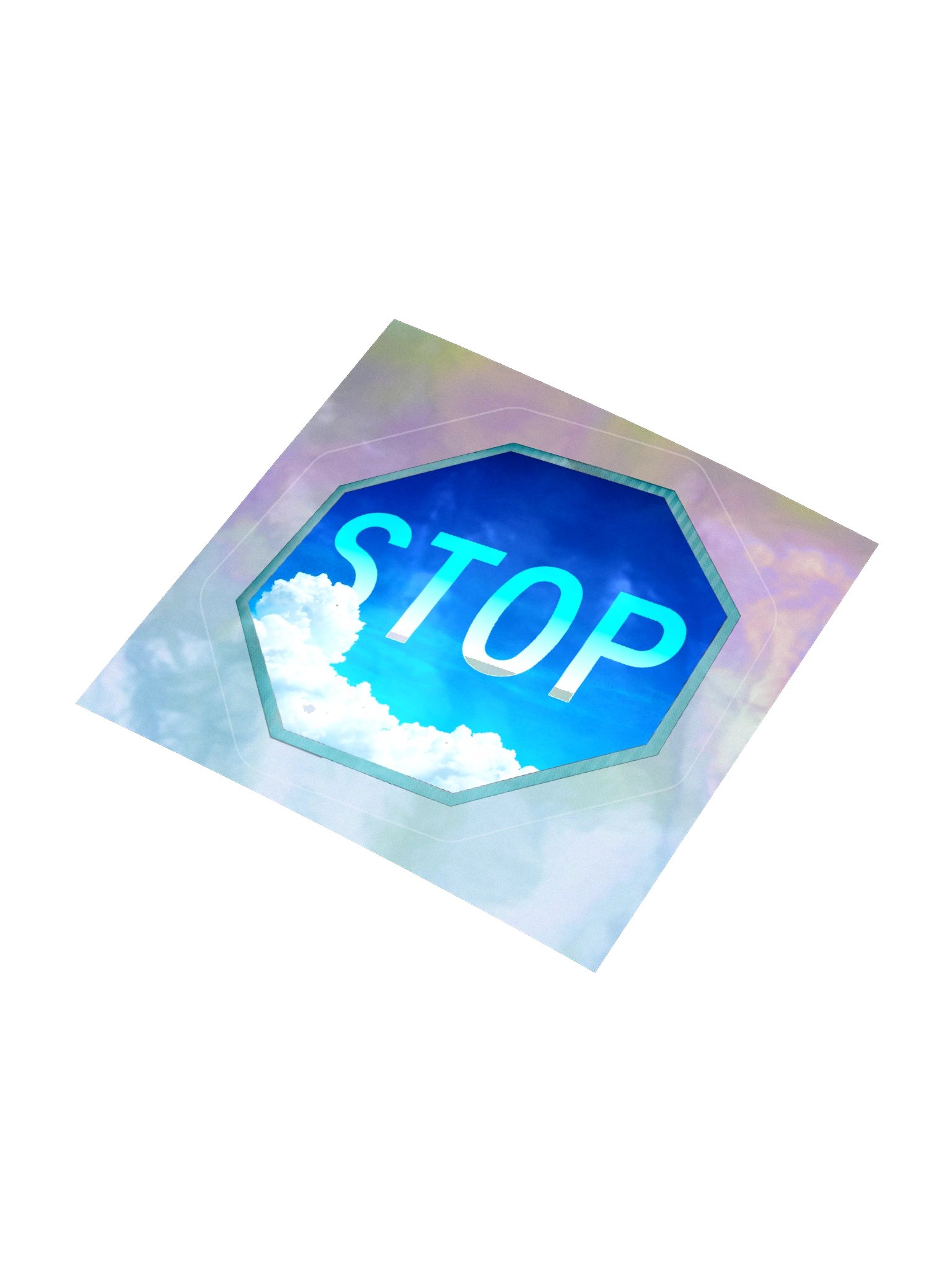 Stop Sign Clouds (Sticker) product image (8)