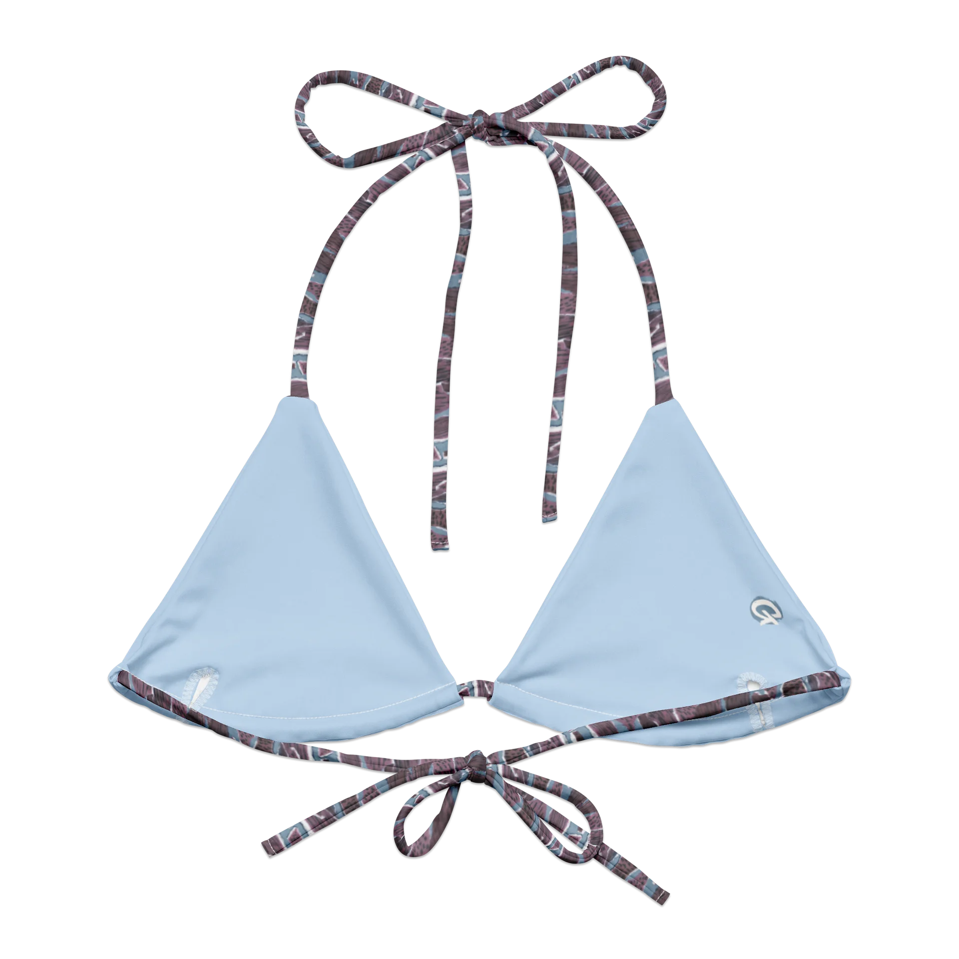 "Wild Purple" Print Bikini Top product image (4)