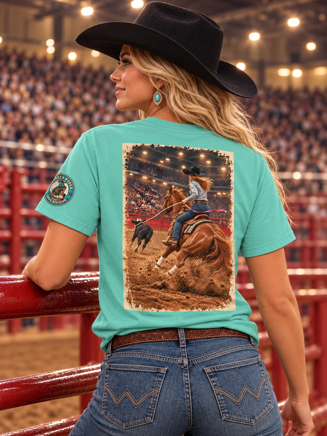 Breakaway Roping Shirt — Two-Sided POV Rodeo Tee | Broken Cowgirl™ product image (2)