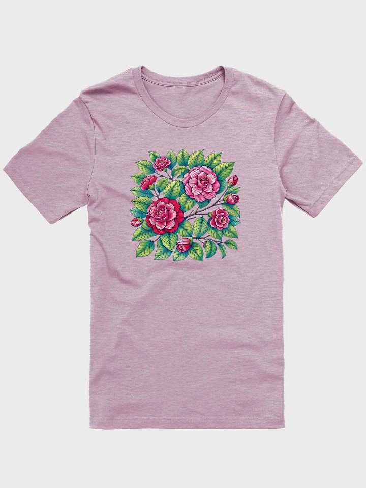 Bella+Canvas Supersoft T-Shirt | AI Design camellia flower mandala product image (2)