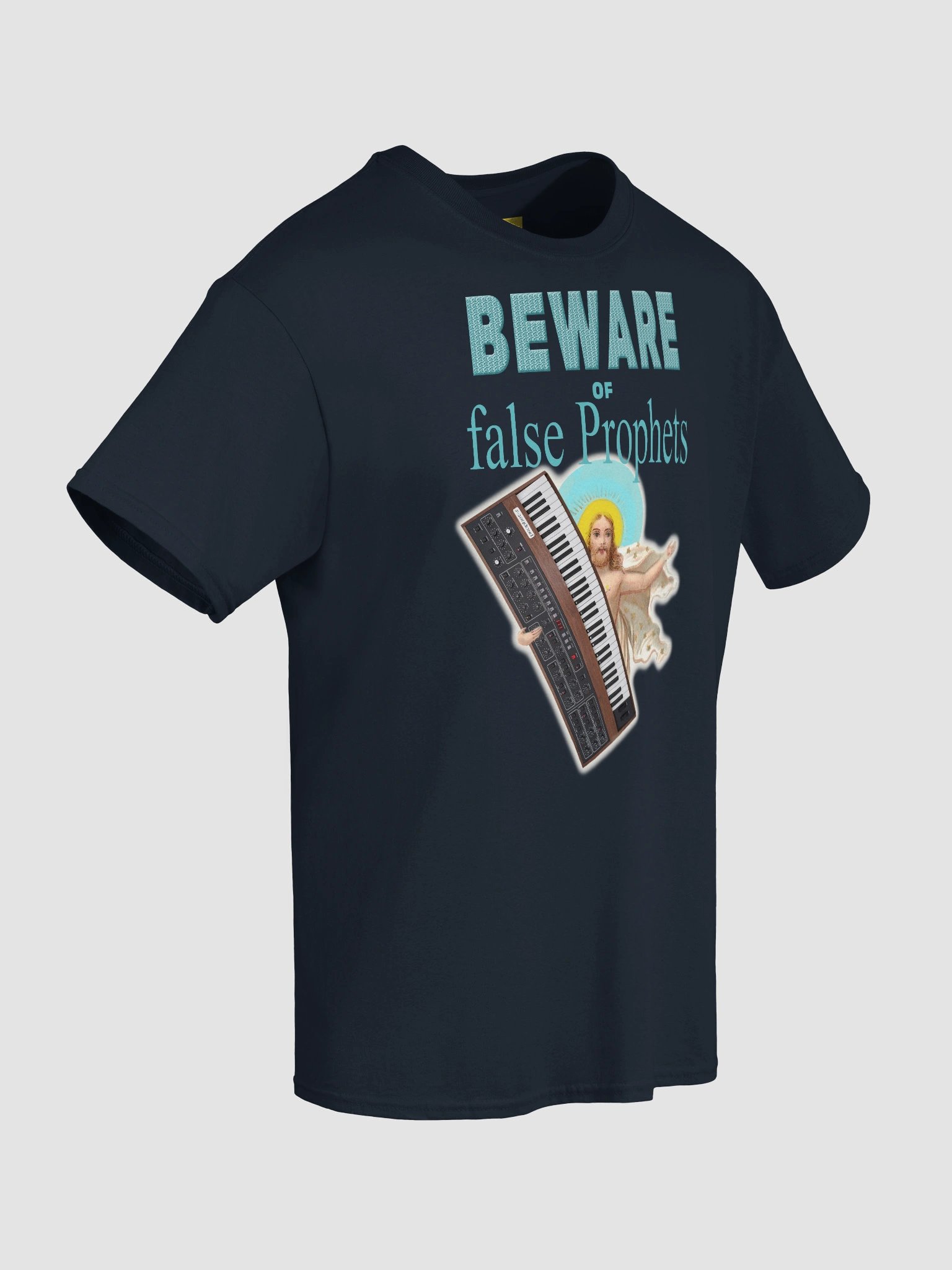 Beware of false PROPHETS! classic synth Tribute by Frank Fonik, Techno EDM Unisex t-shirt product image (8)