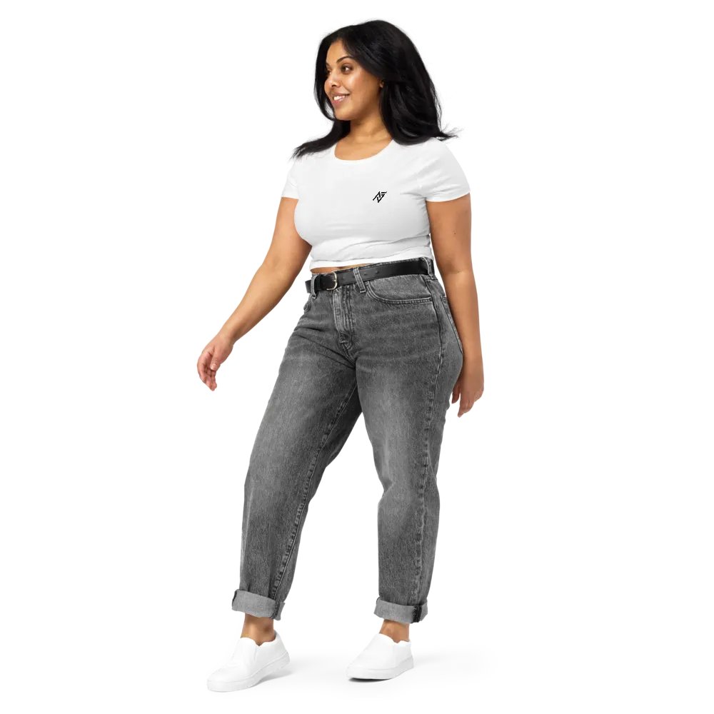 PerfectlyAVG CROP TEE - WHITE product image (3)