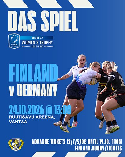 [EN/FI] It's time for the inaugural match of the 26-27 Rugby Europe Women's Trophy! Contested also by Sweden and Georgia, the...