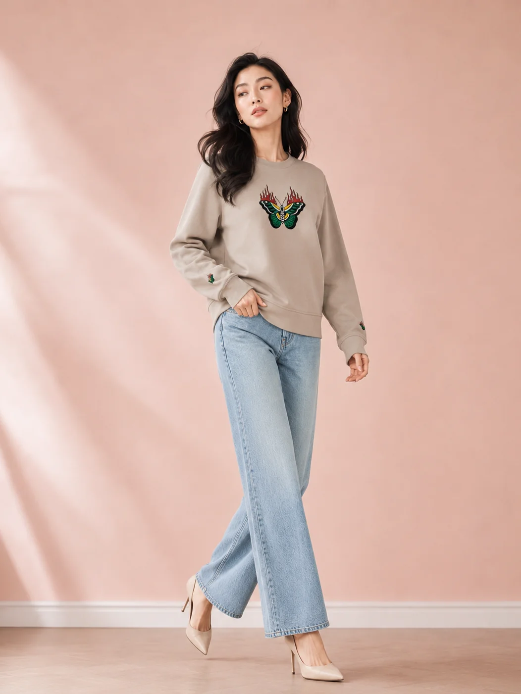Emberwing Embroidered Sweatshirt product image (2)