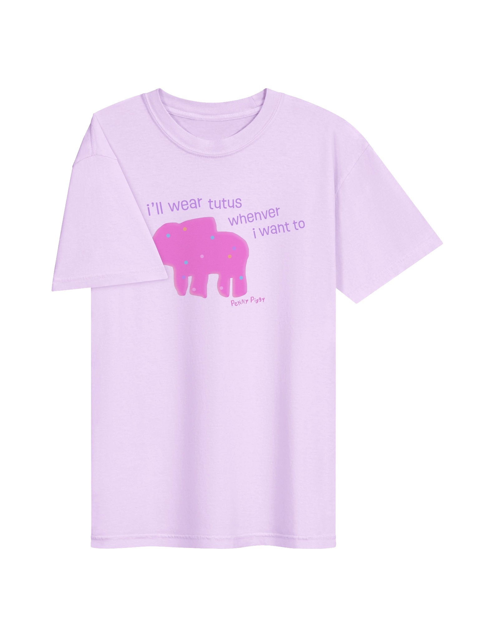 Lilac Elephant Animal Cookie Tee! product image (3)
