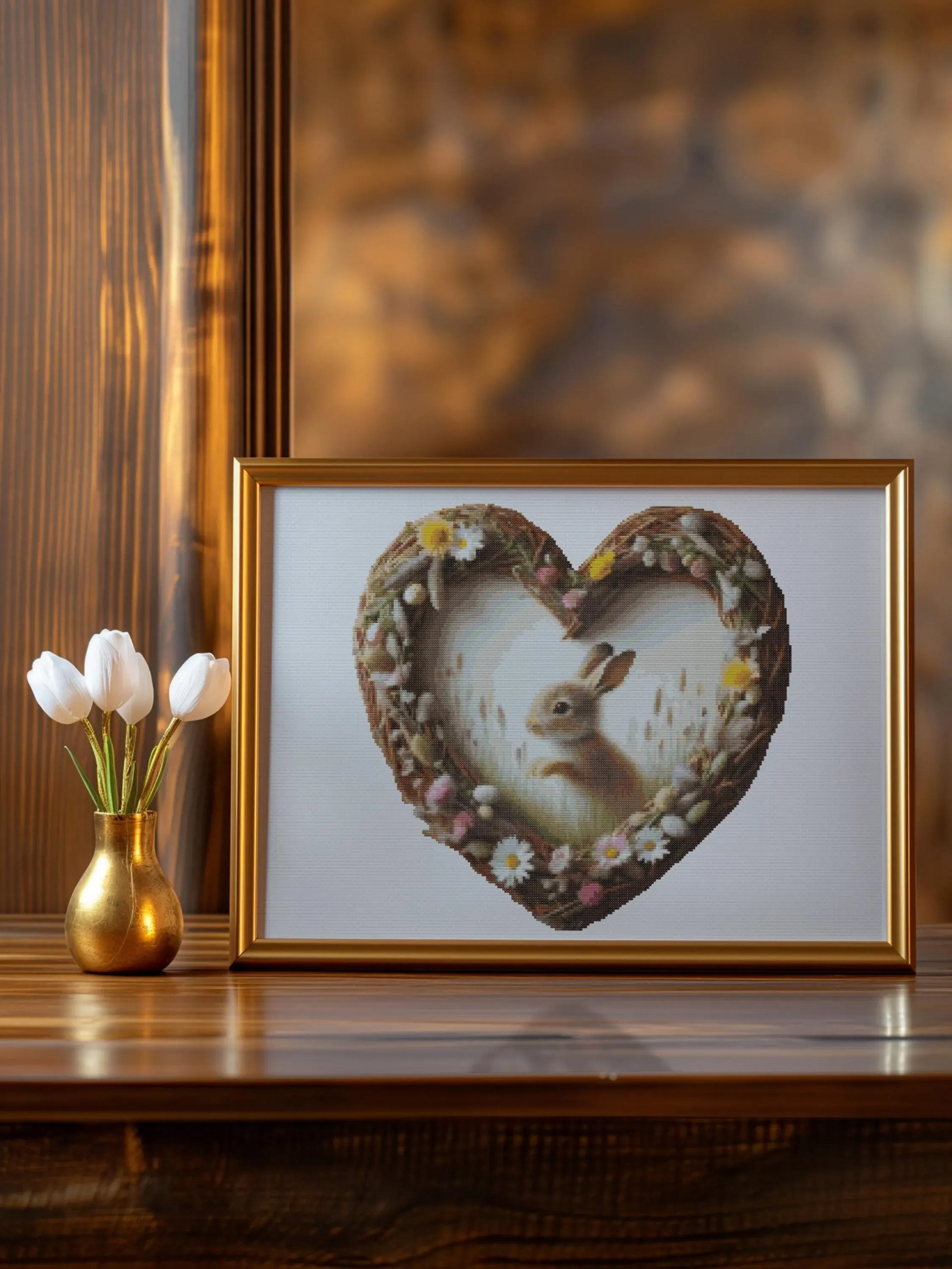 Hoppy Heart Cross Stitch Pattern product image (6)