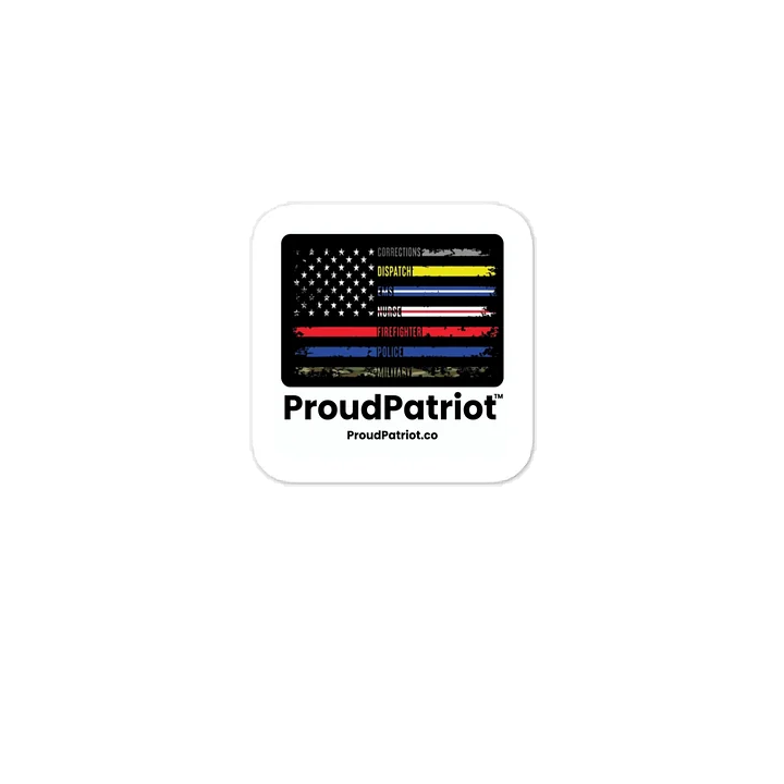 American Thin Flag Vinyl Sticker product image (1)