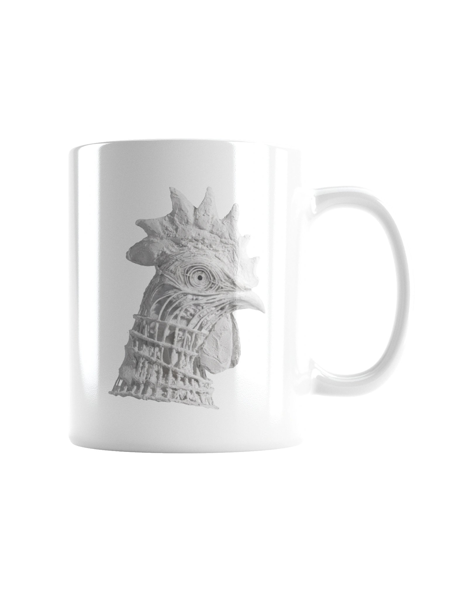 WHITE ROOSTER MUG product image (2)