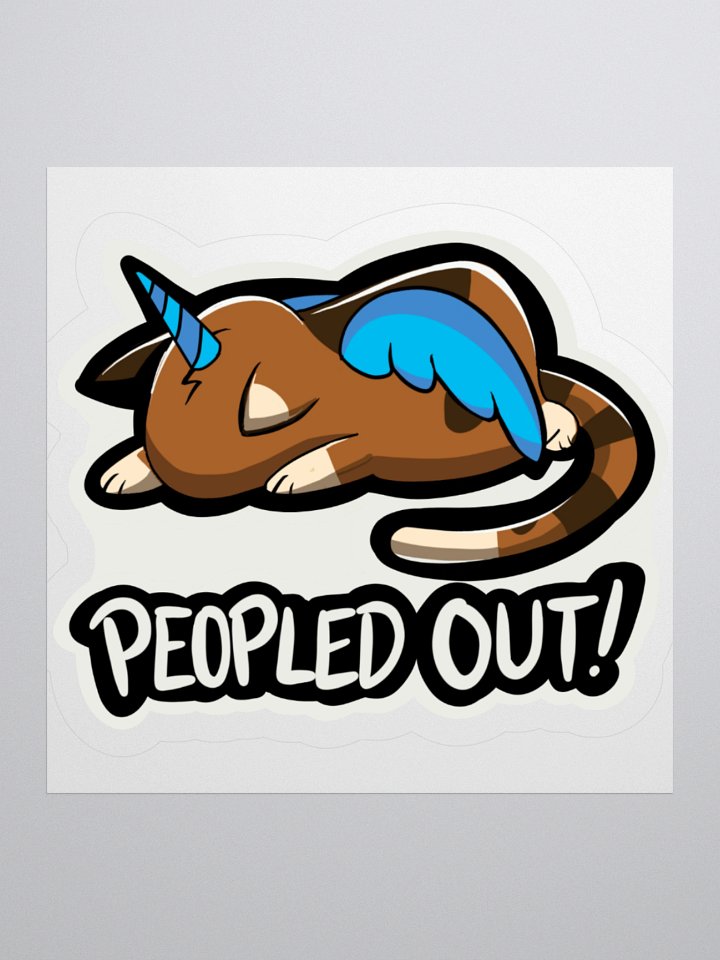 Peopled Out! Sticker product image (1)