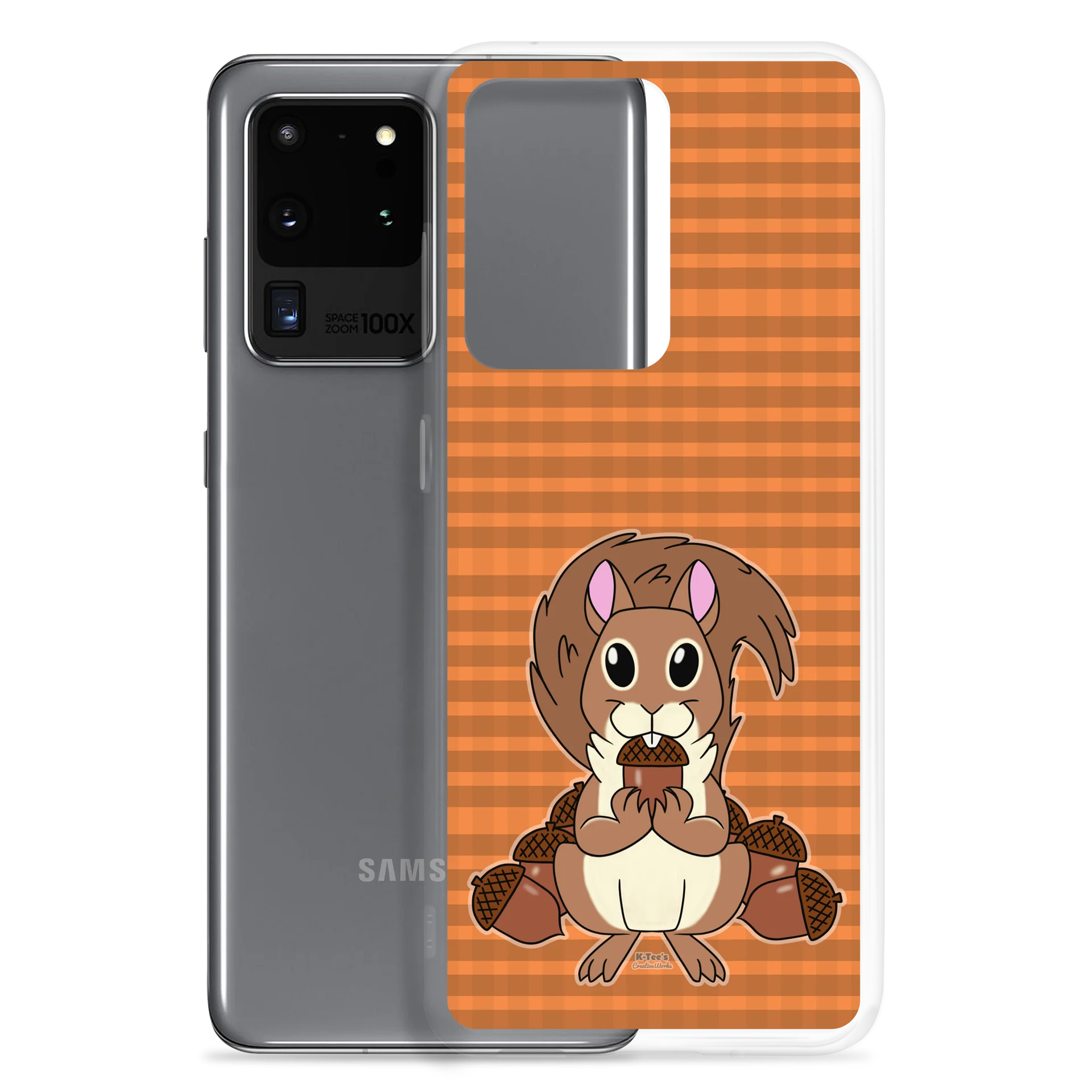"Squirrelly Squirrel" - Clear Phone Case for Samsung® product image (2)