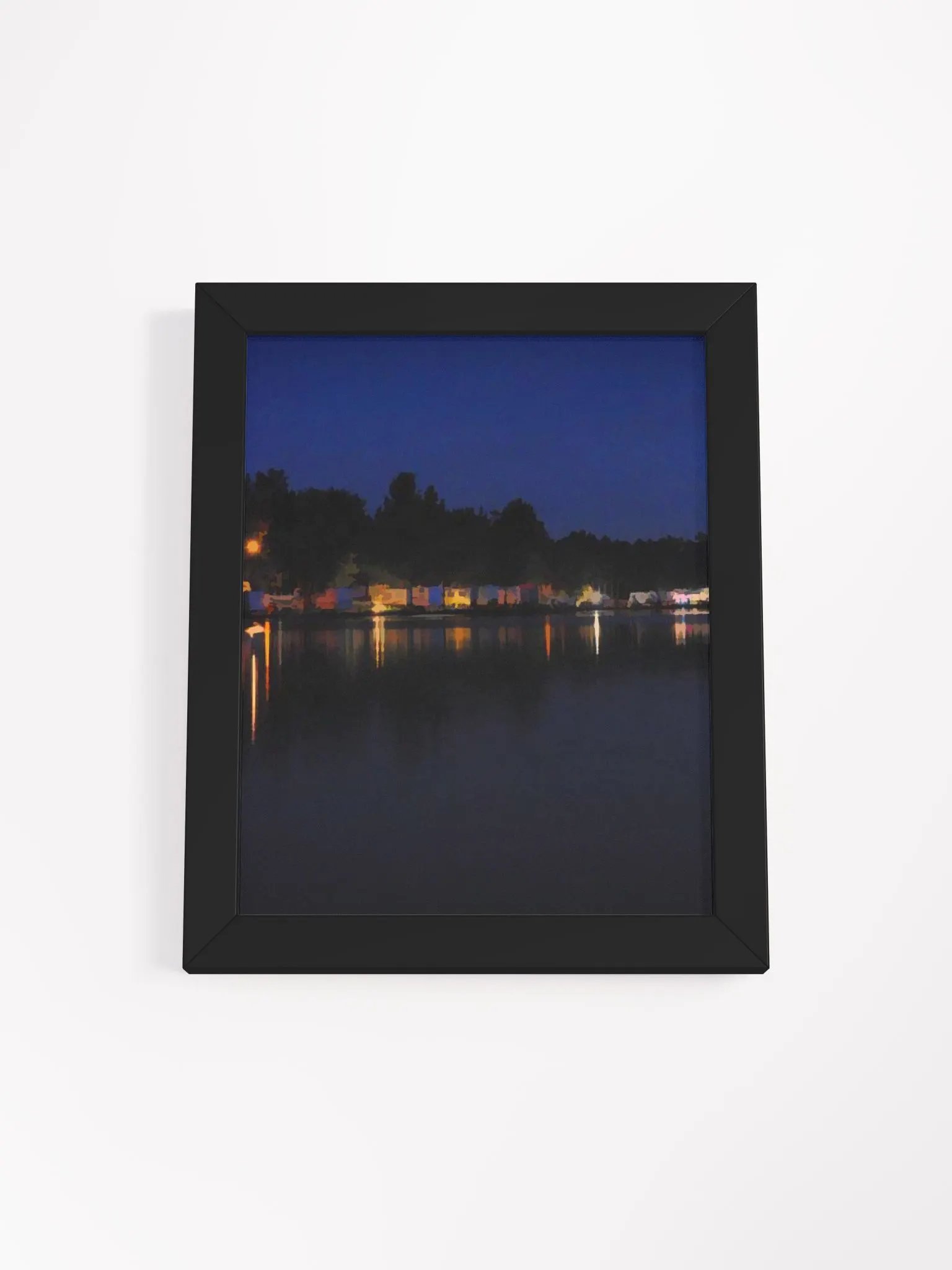 Campers Around The Lake Framed Poster product image (23)