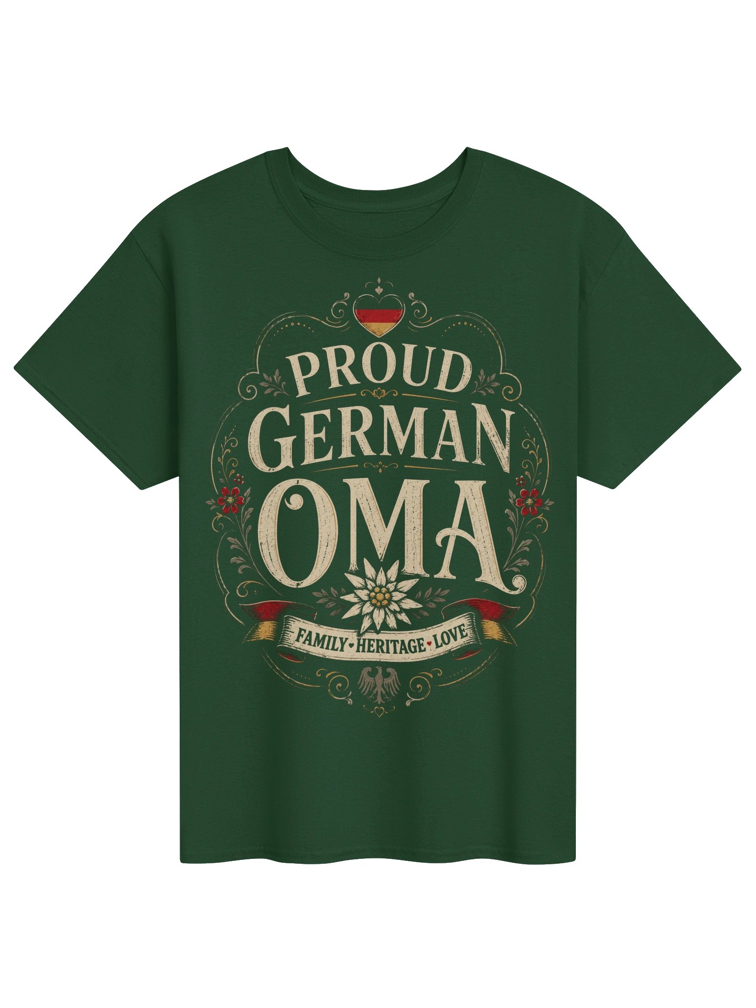 Proud German Oma Vintage Floral Tee product image (31)