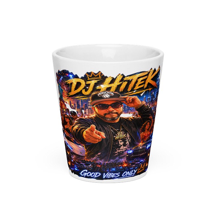 DJ HTEK Good Vibes Latte Mug product image (1)