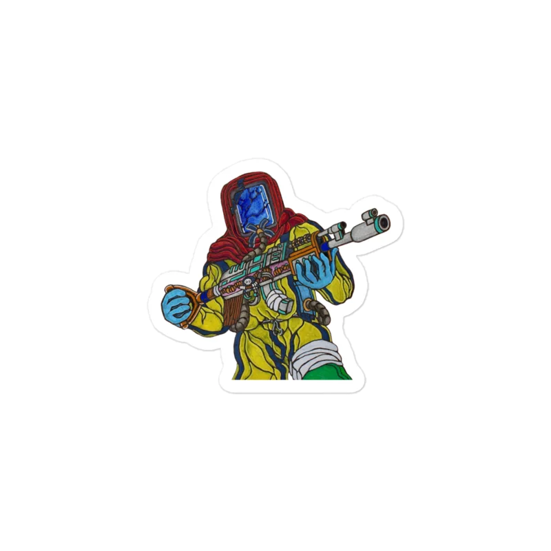 Hazmat Warrior Sticker product image (1)