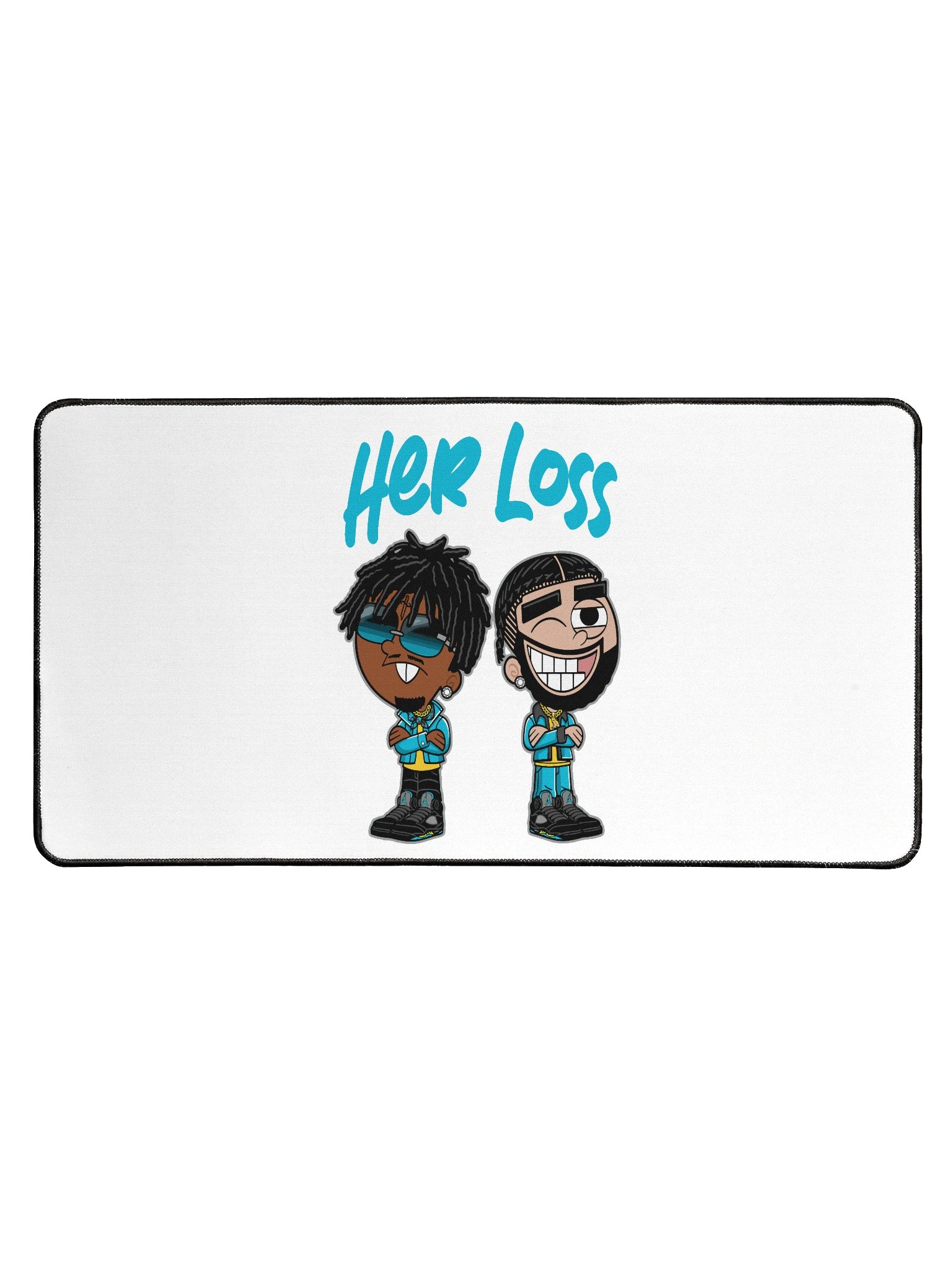 Desk Mat – Her Loss Minimalist Printed Desk Pad for Office & Home product image (1)