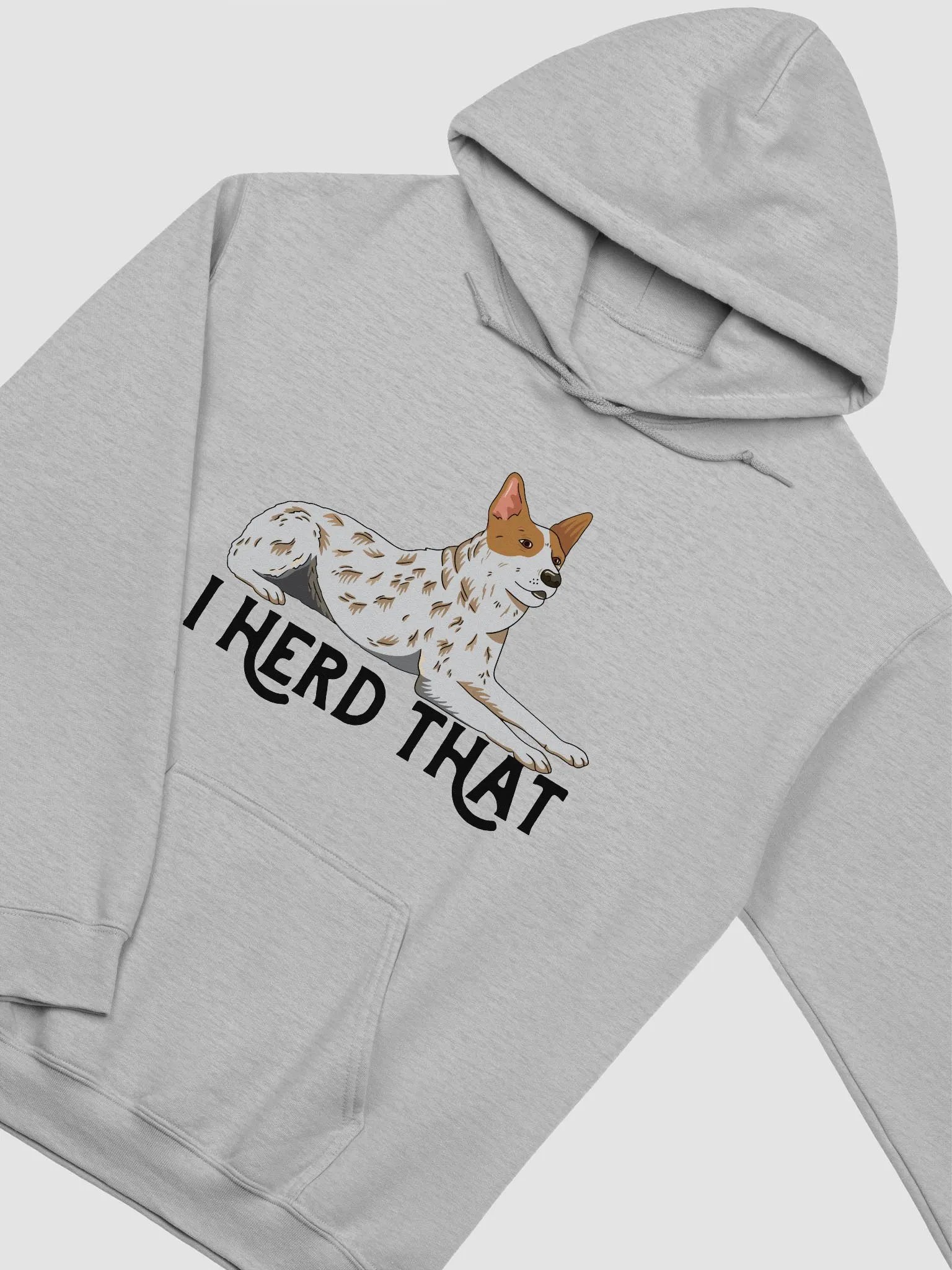 I Herd That Red Heeler Hoodie | Hooded Sweatshirt for Australian Cattle Dog (Red Heeler) Owners product image (26)