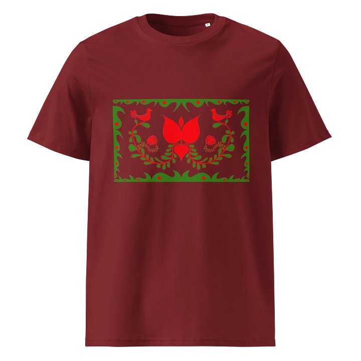 Made In Hungary Folk Art Red Birds Unisex T-Shirt product image (1)