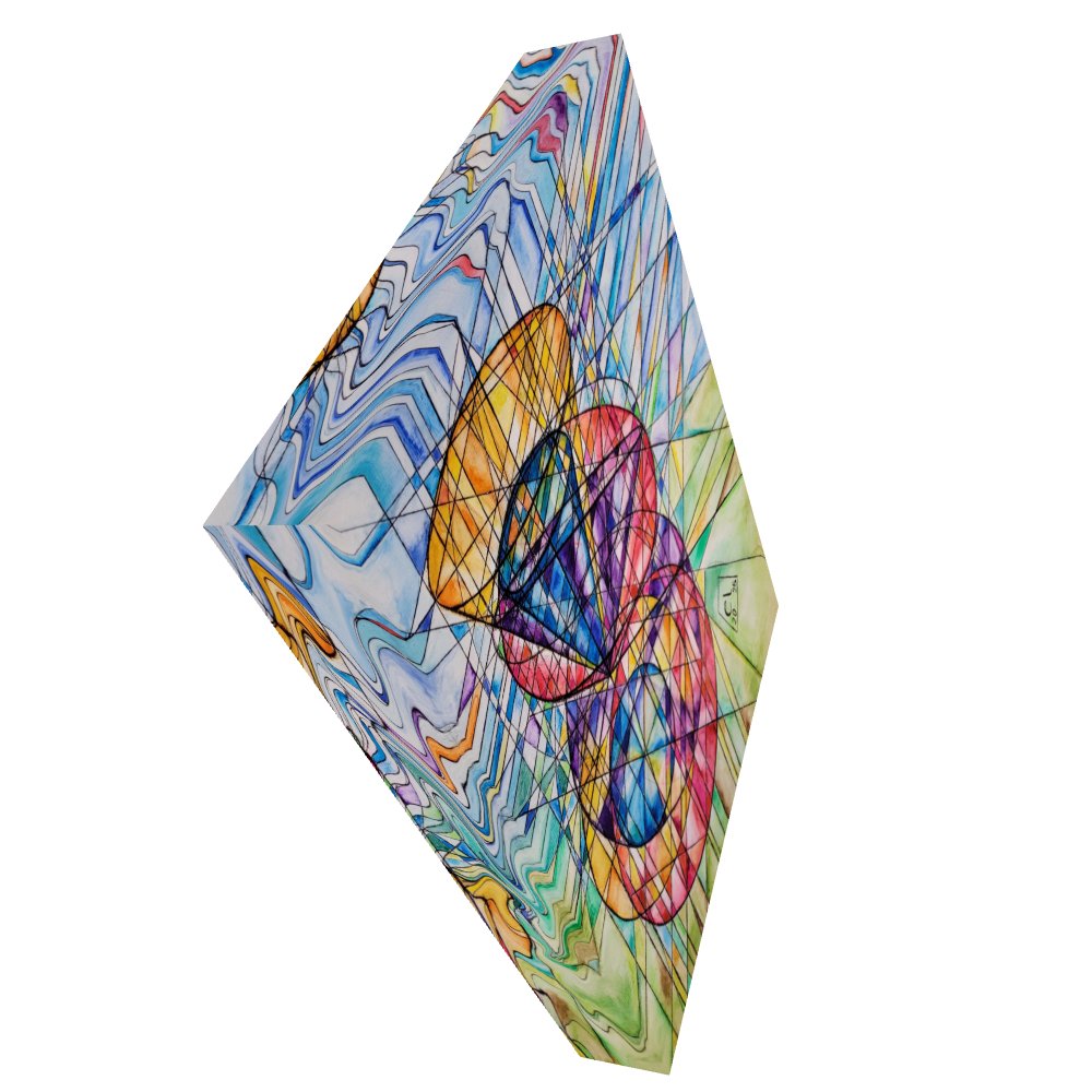 Poinsot's Dancing Cones - Geometric Physics Art Canvas Print product image (2)