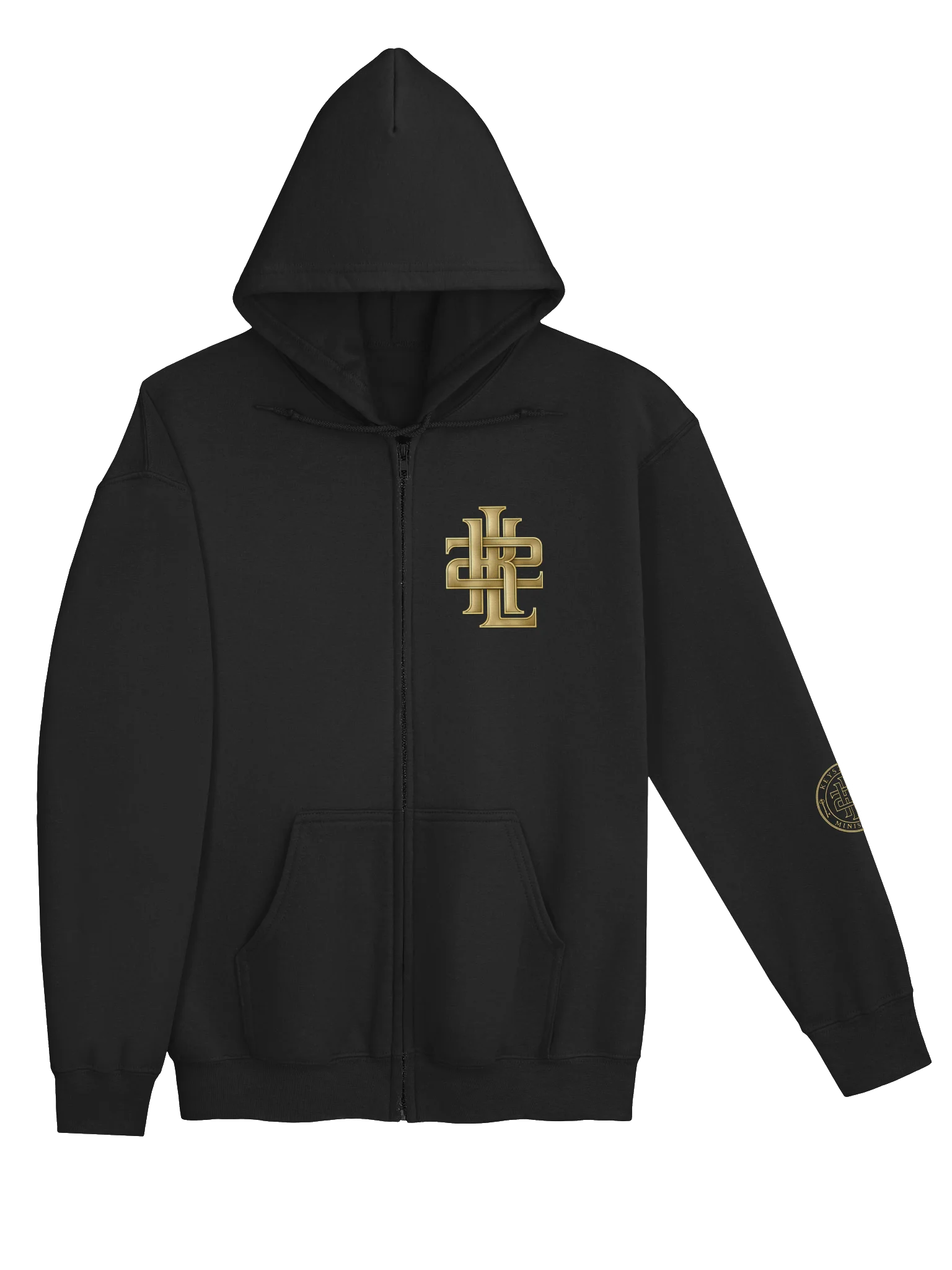 Gold Monogram Zip Hoodie product image (19)