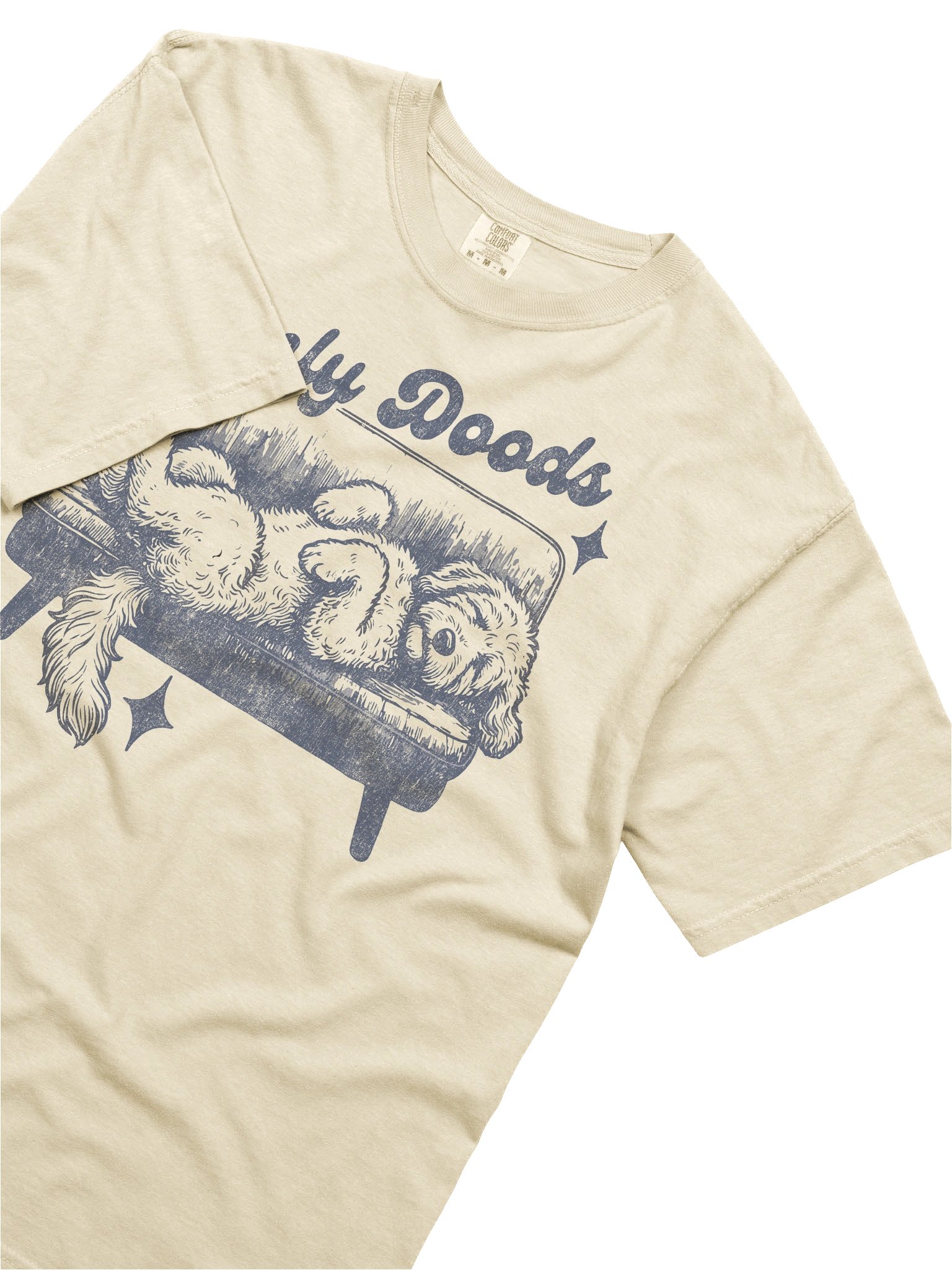 Only Doods Lazy Goldendoodle Dog T-shirt product image (5)