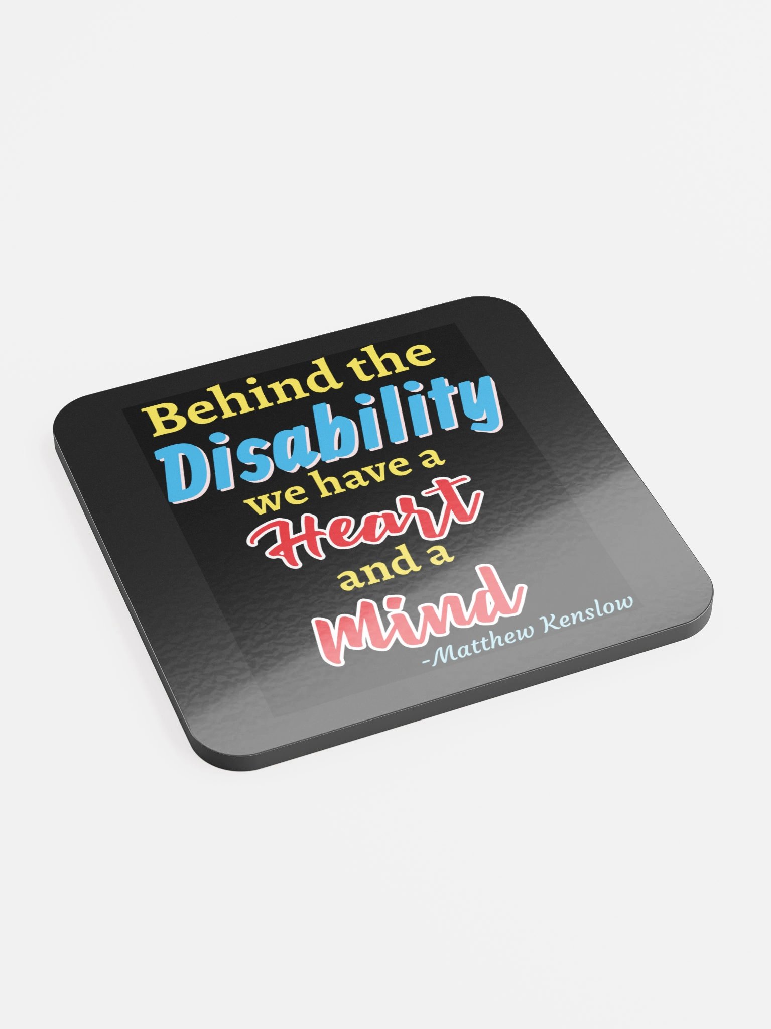 Glossed Cork Coaster [Quote 1] product image (2)