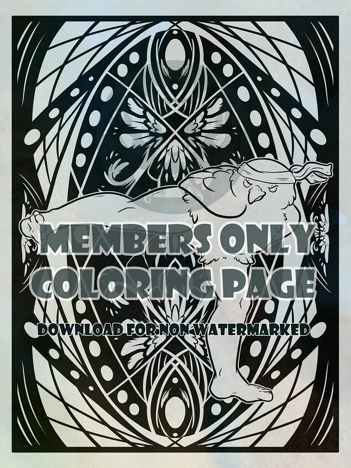 Kicky bird - coloring page product image (1)