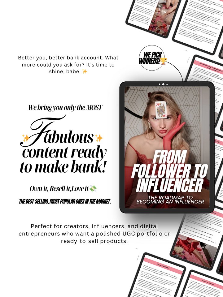 6 UGC Ebooks & Portfolio Templates | MRR PLR Bundle product image (2)