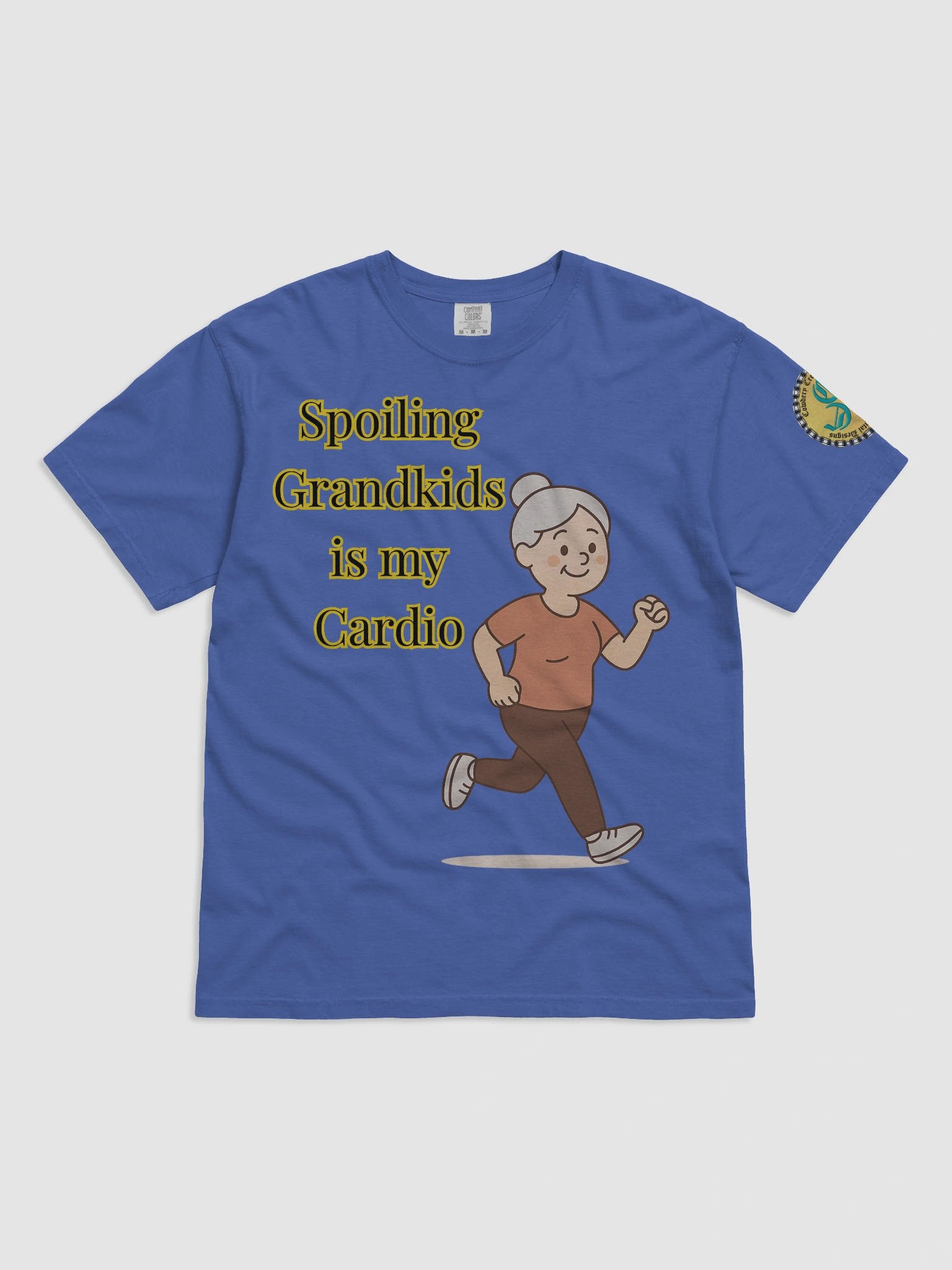 Spoiling Grandkids is my Cardio (Female) Comfort Colors Garment-Dyed Heavyweight T-Shirt Colors (2) product image (1)