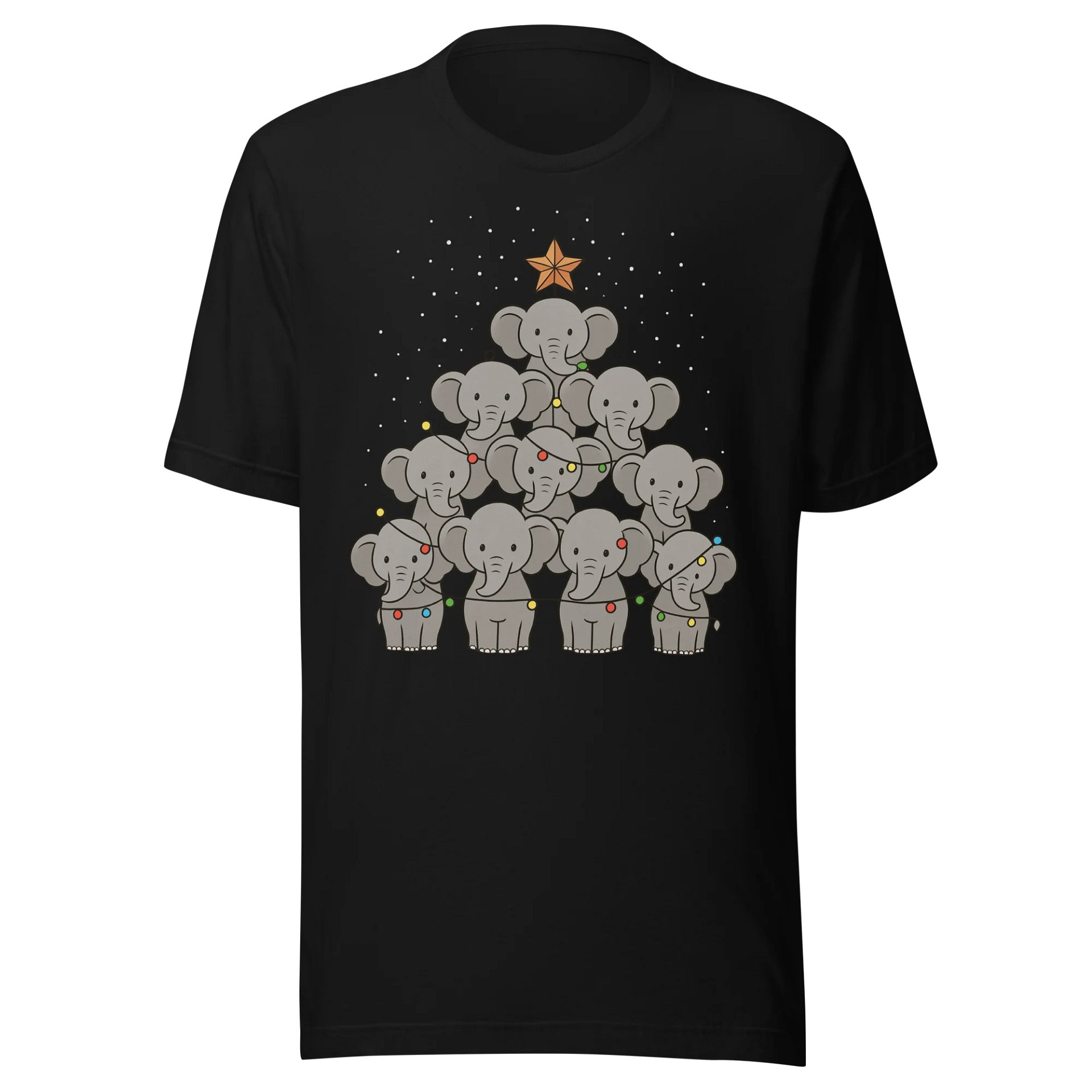 Elephant Christmas Tree T-Shirt product image (1)