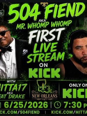 This shit go be 🔥 https://kick.com/504fiend & https://kick.com/Hitta17 @International Jones @KICK 