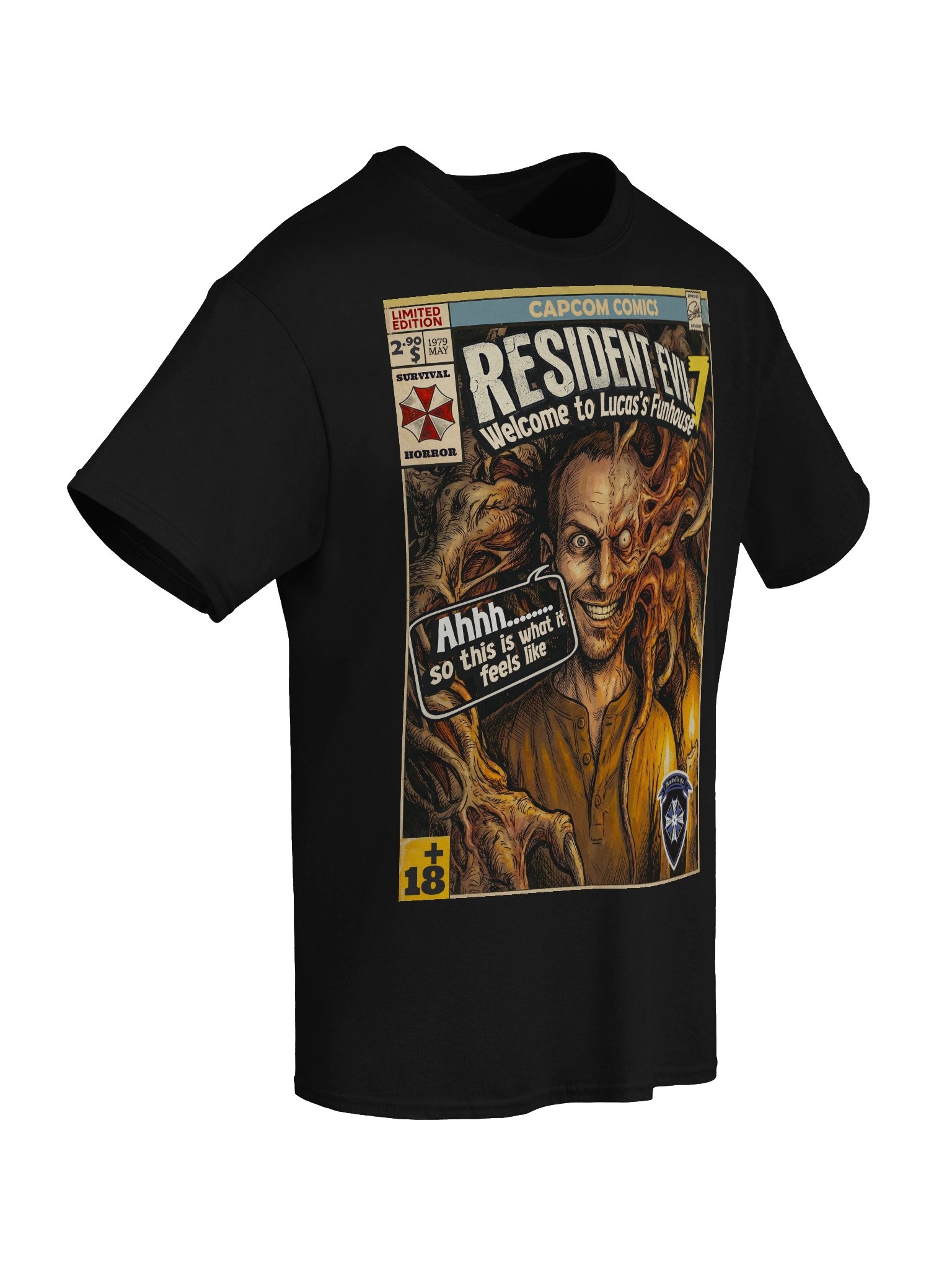 Resident Evil 7 Lucas Baker Comic Art T-Shirt product image (6)