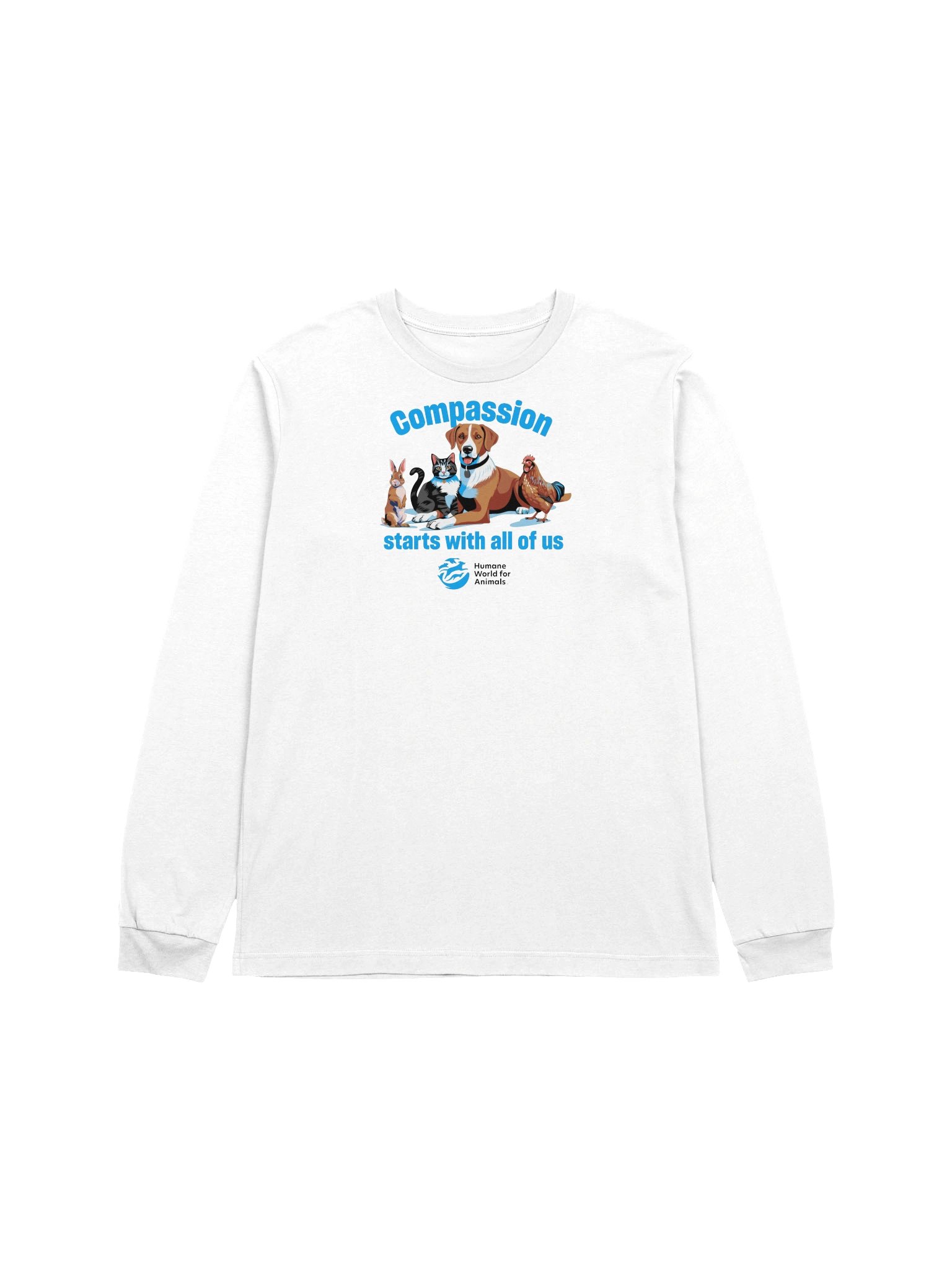 Compassion starts with all of us - Long sleeve tee product image (1)